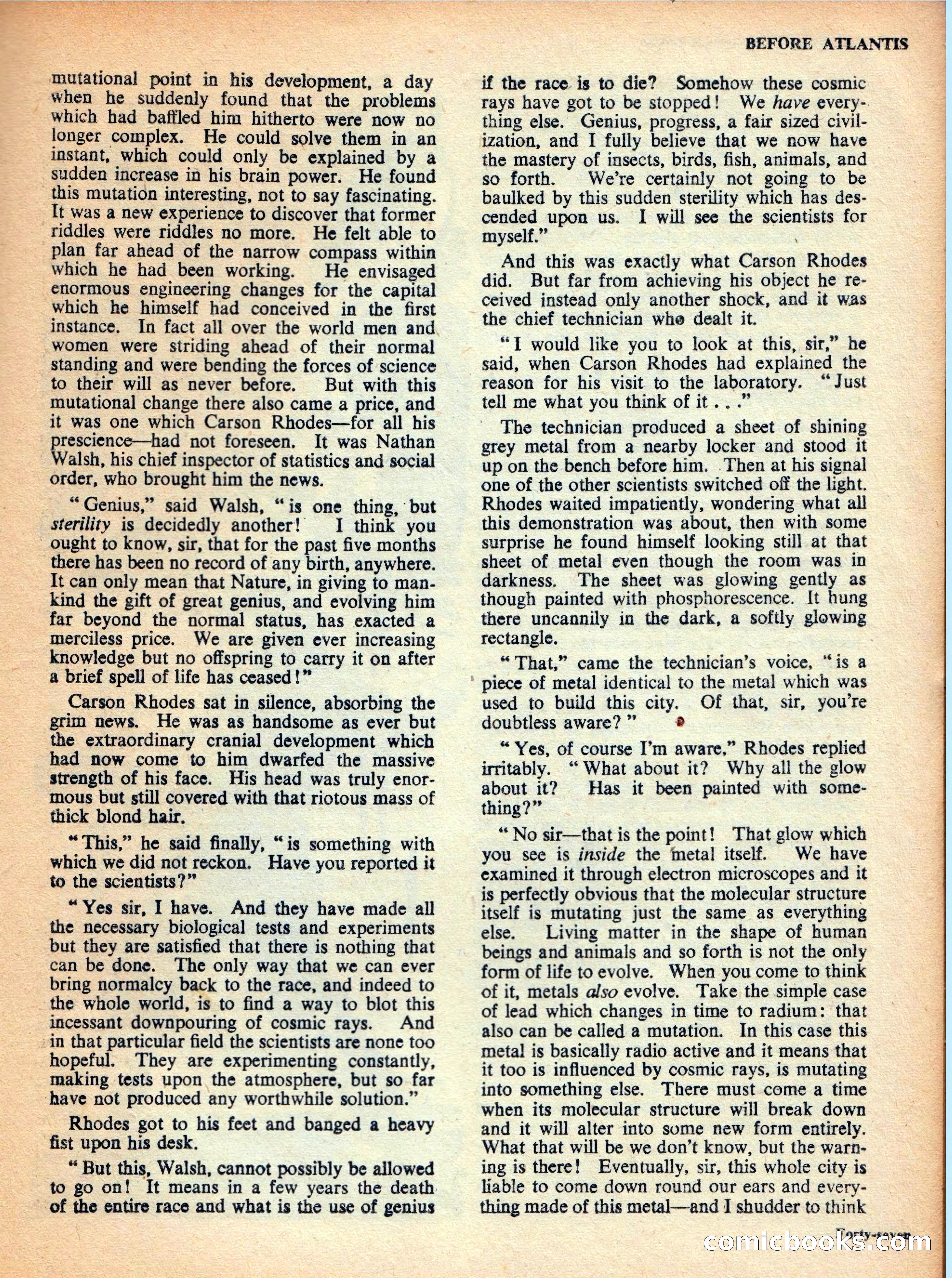 Vargo Statten Science Fiction Magazine — page 49 of 68