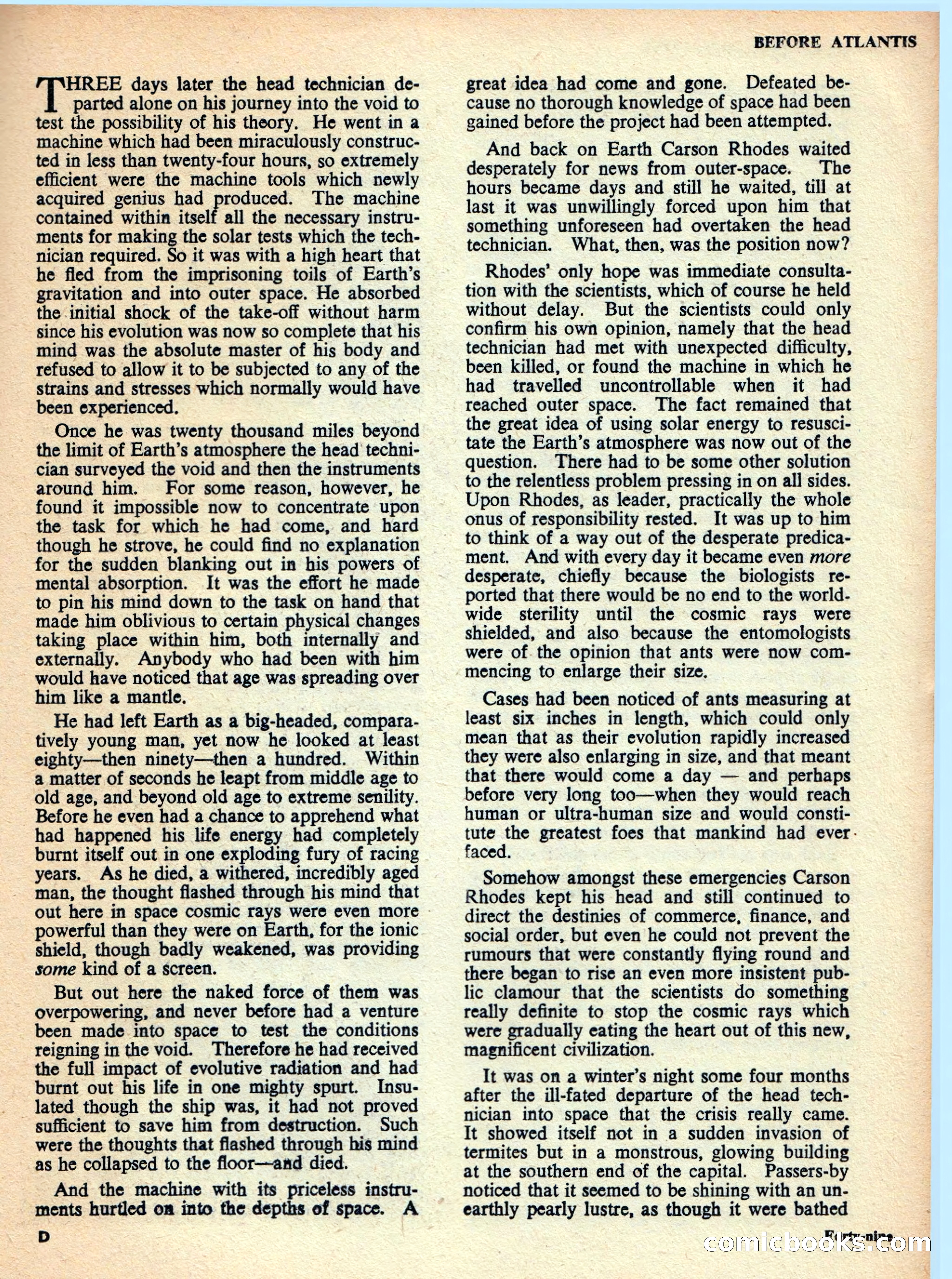 Vargo Statten Science Fiction Magazine — page 51 of 68