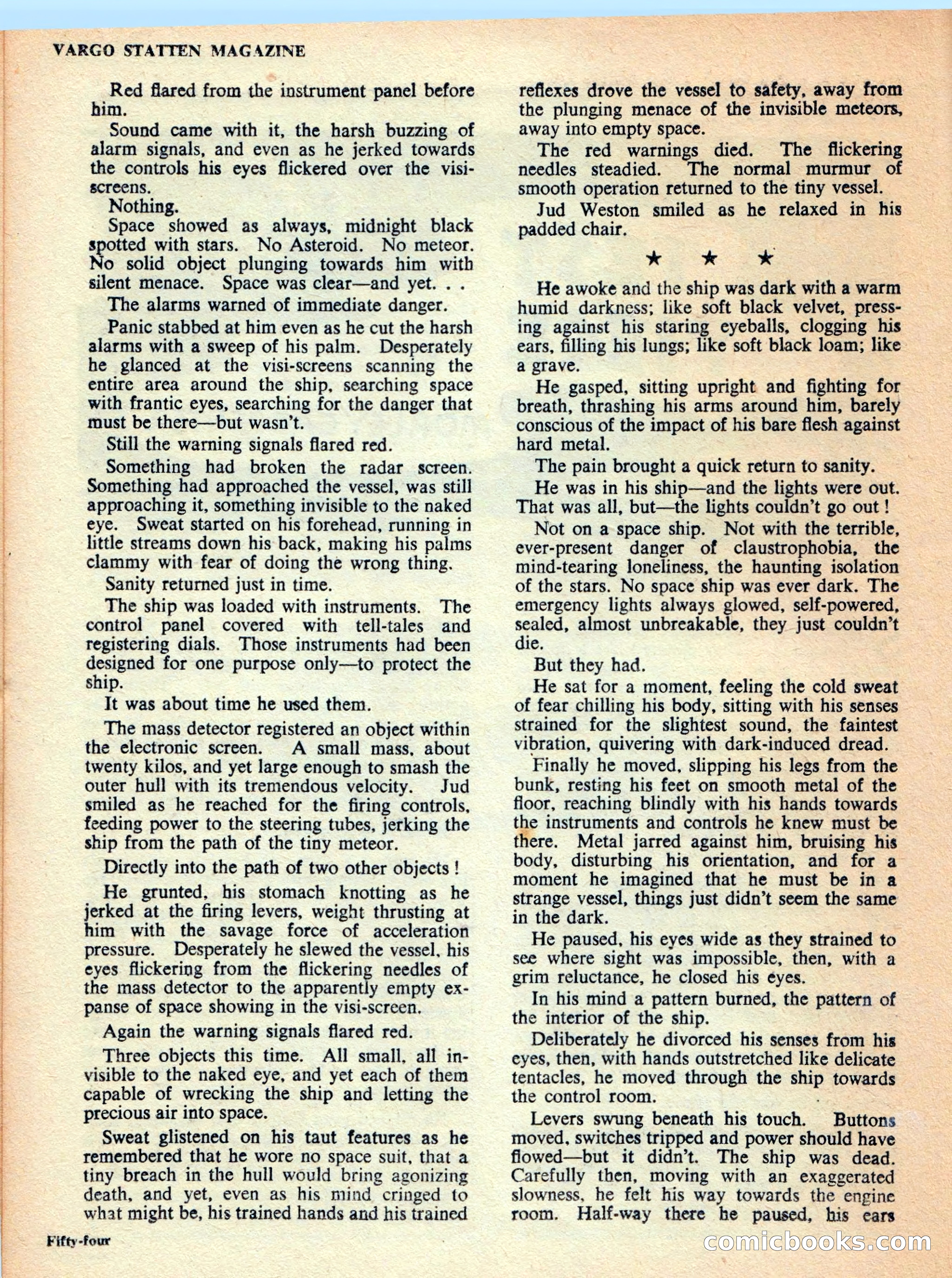 Vargo Statten Science Fiction Magazine — page 56 of 68