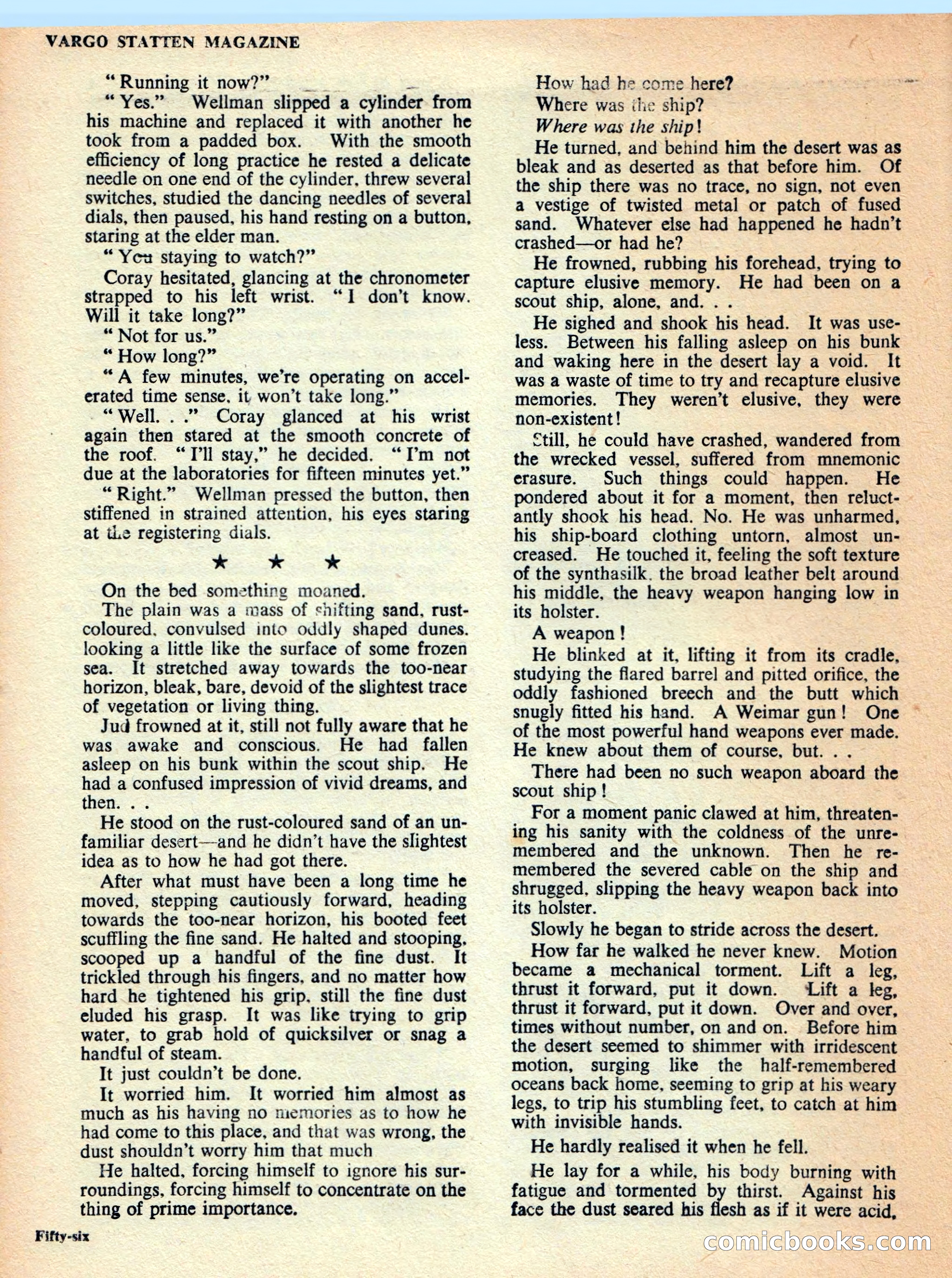 Vargo Statten Science Fiction Magazine — page 58 of 68