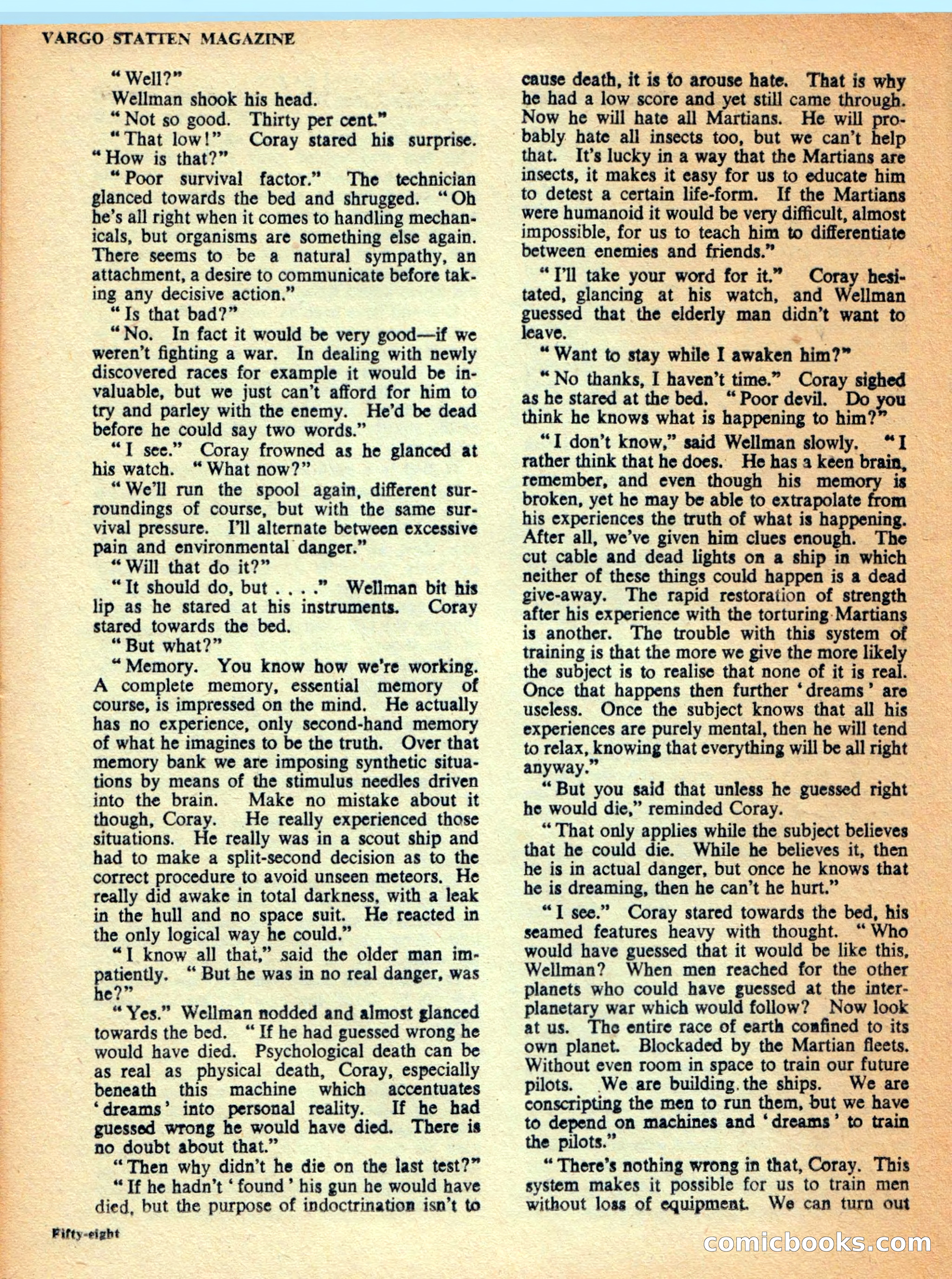 Vargo Statten Science Fiction Magazine — page 60 of 68