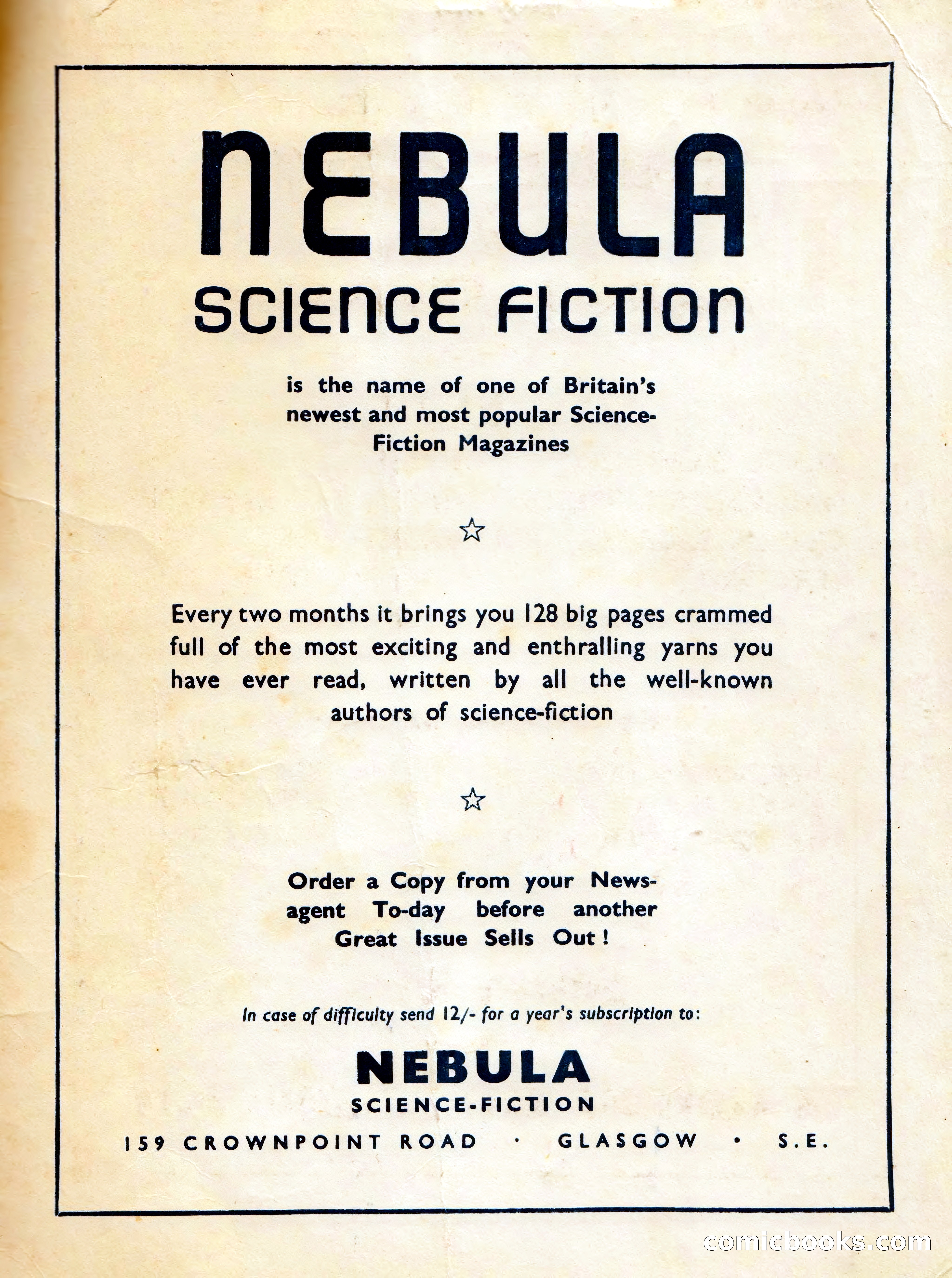 Vargo Statten Science Fiction Magazine — page 67 of 68