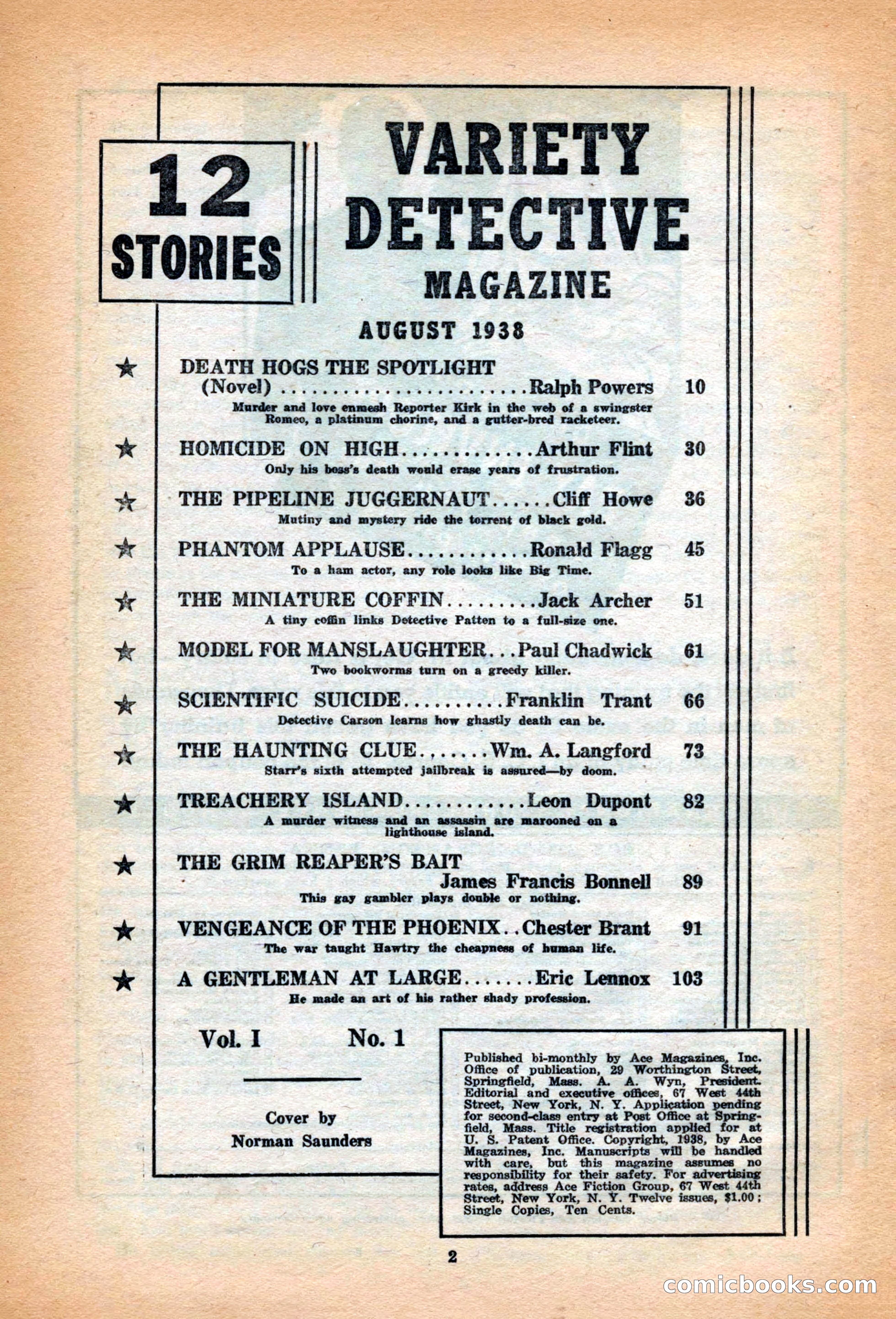 Variety Detective Magazine — page 4 of 116