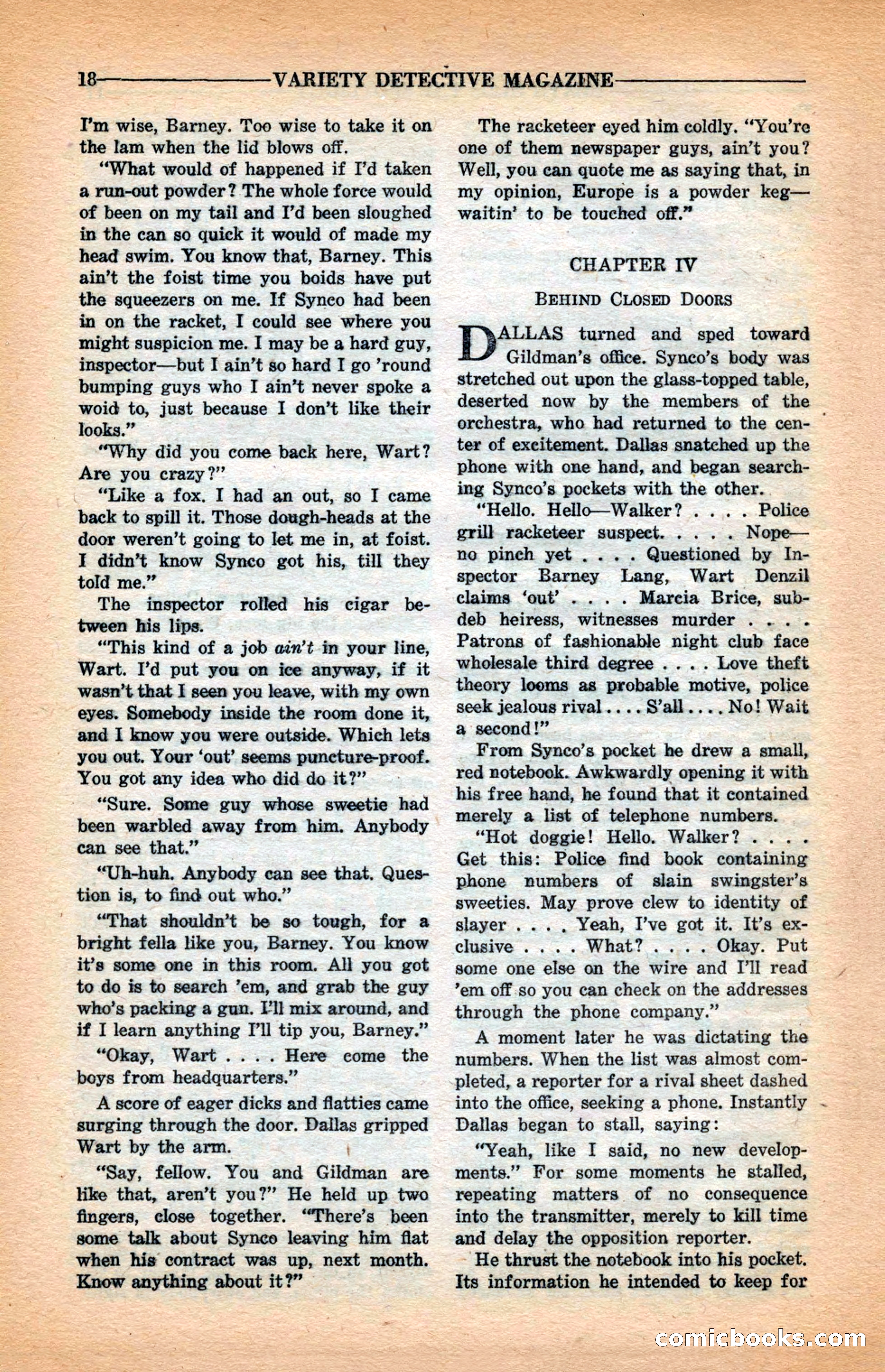 Variety Detective Magazine — page 20 of 116