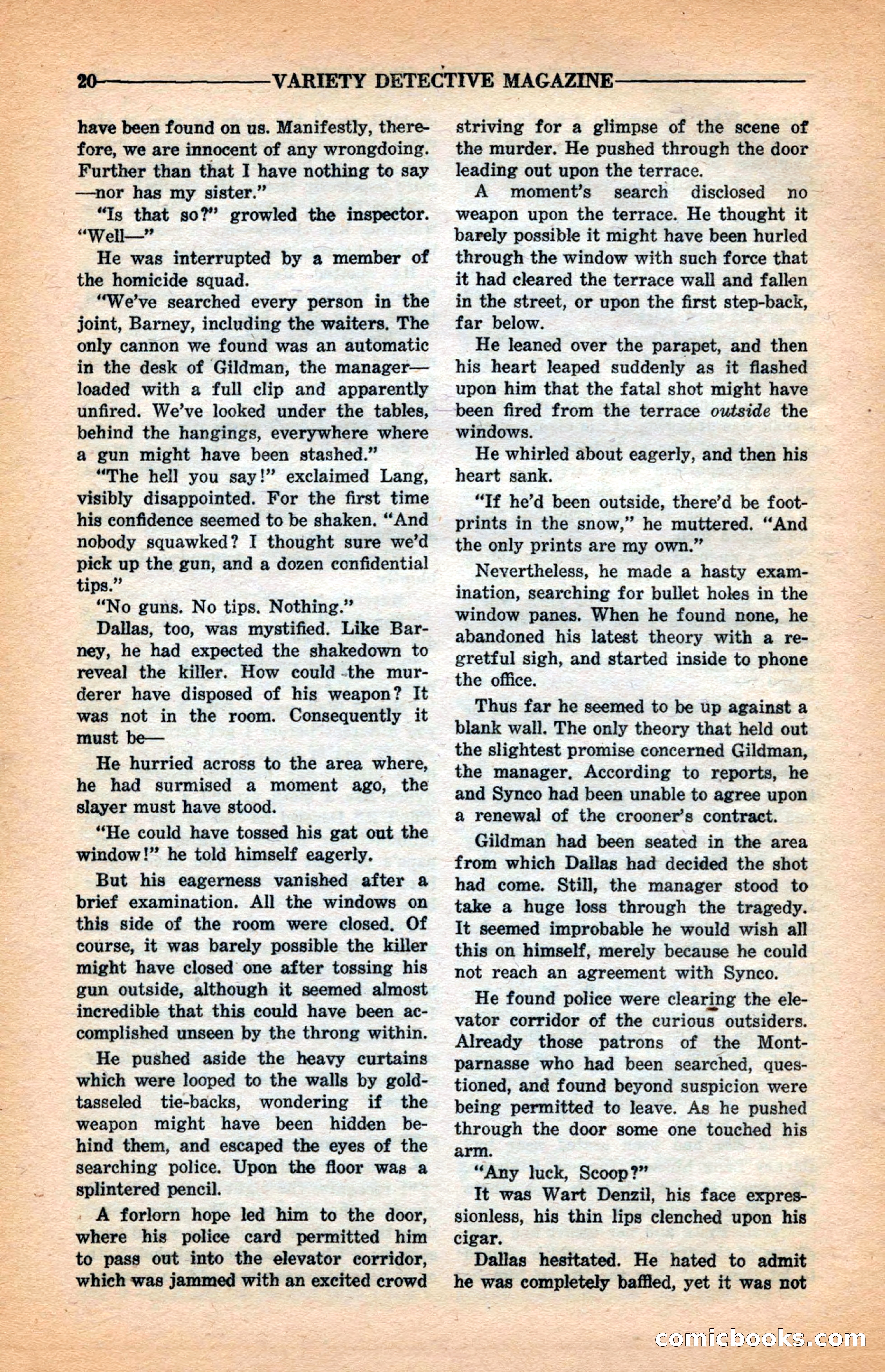 Variety Detective Magazine — page 22 of 116
