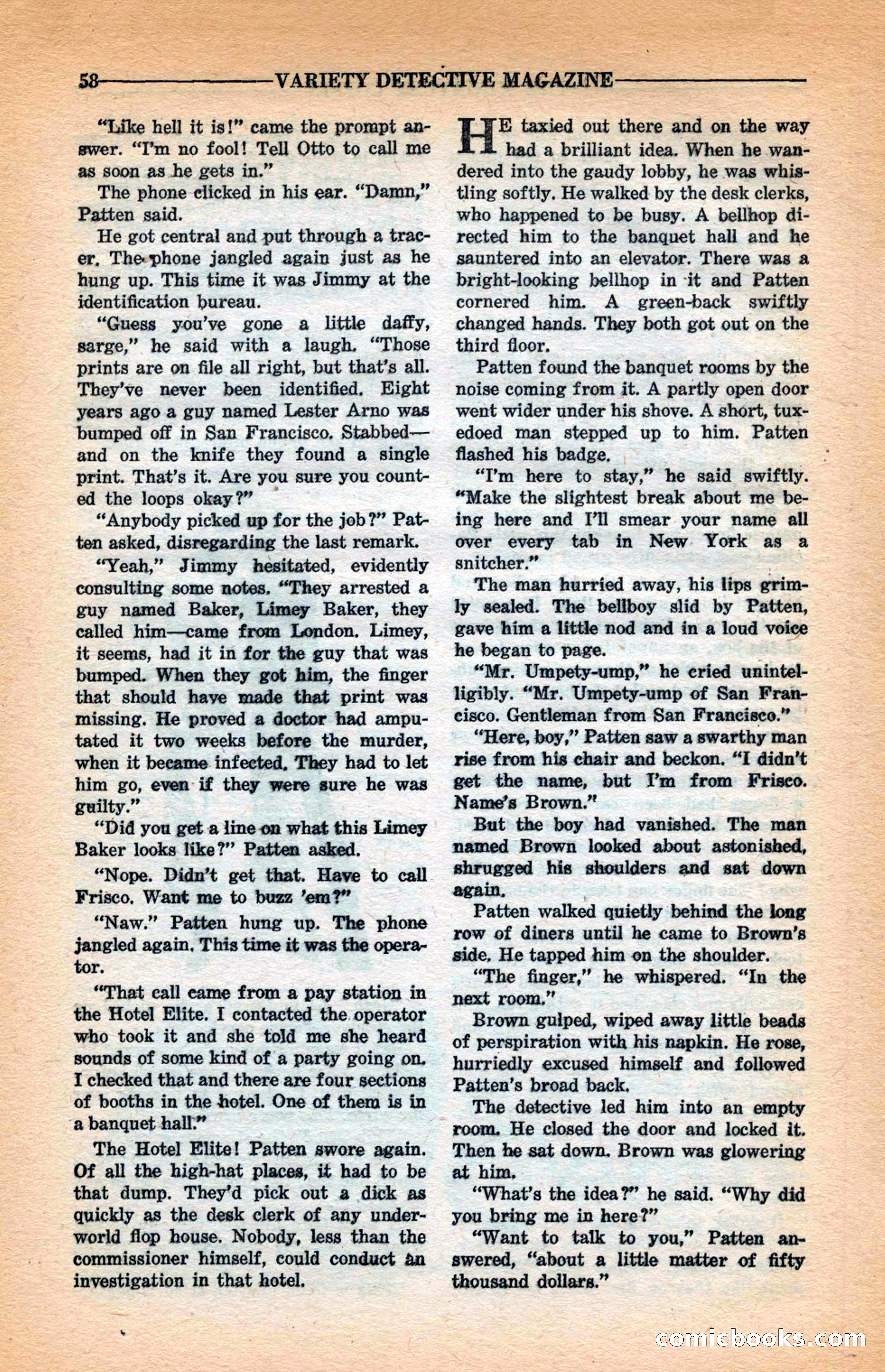 Variety Detective Magazine — page 60 of 116