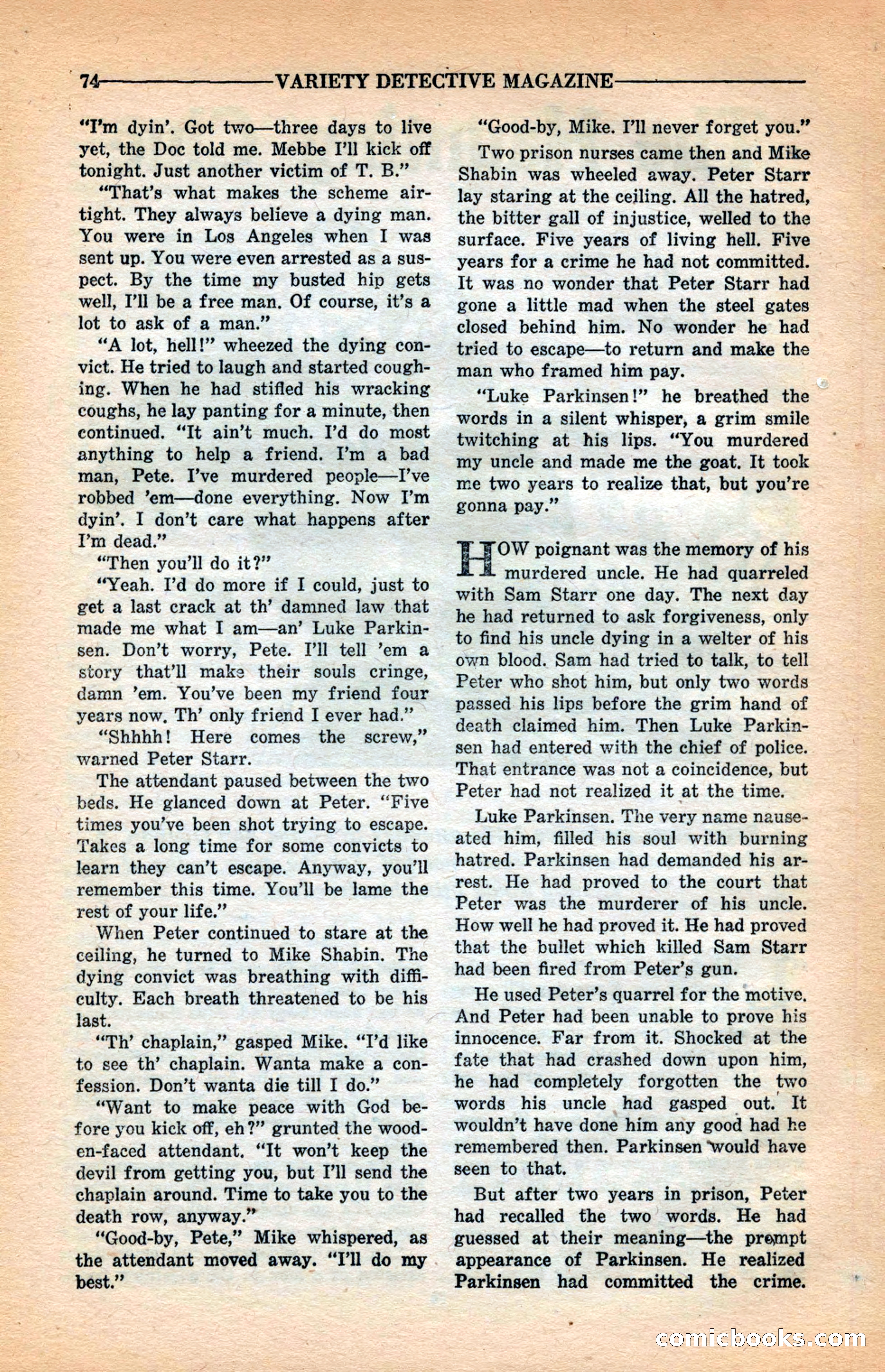Variety Detective Magazine — page 76 of 116