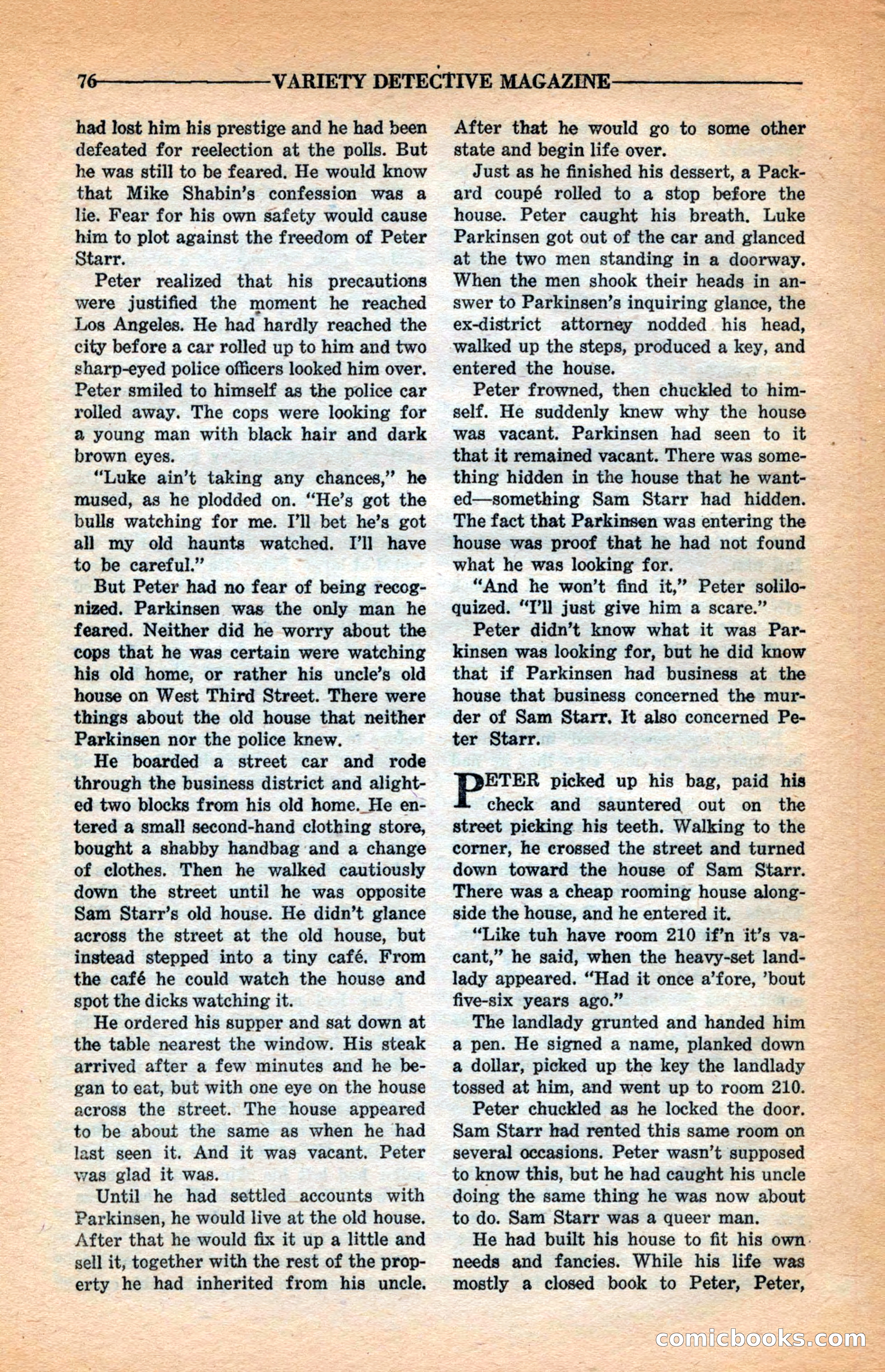 Variety Detective Magazine — page 78 of 116