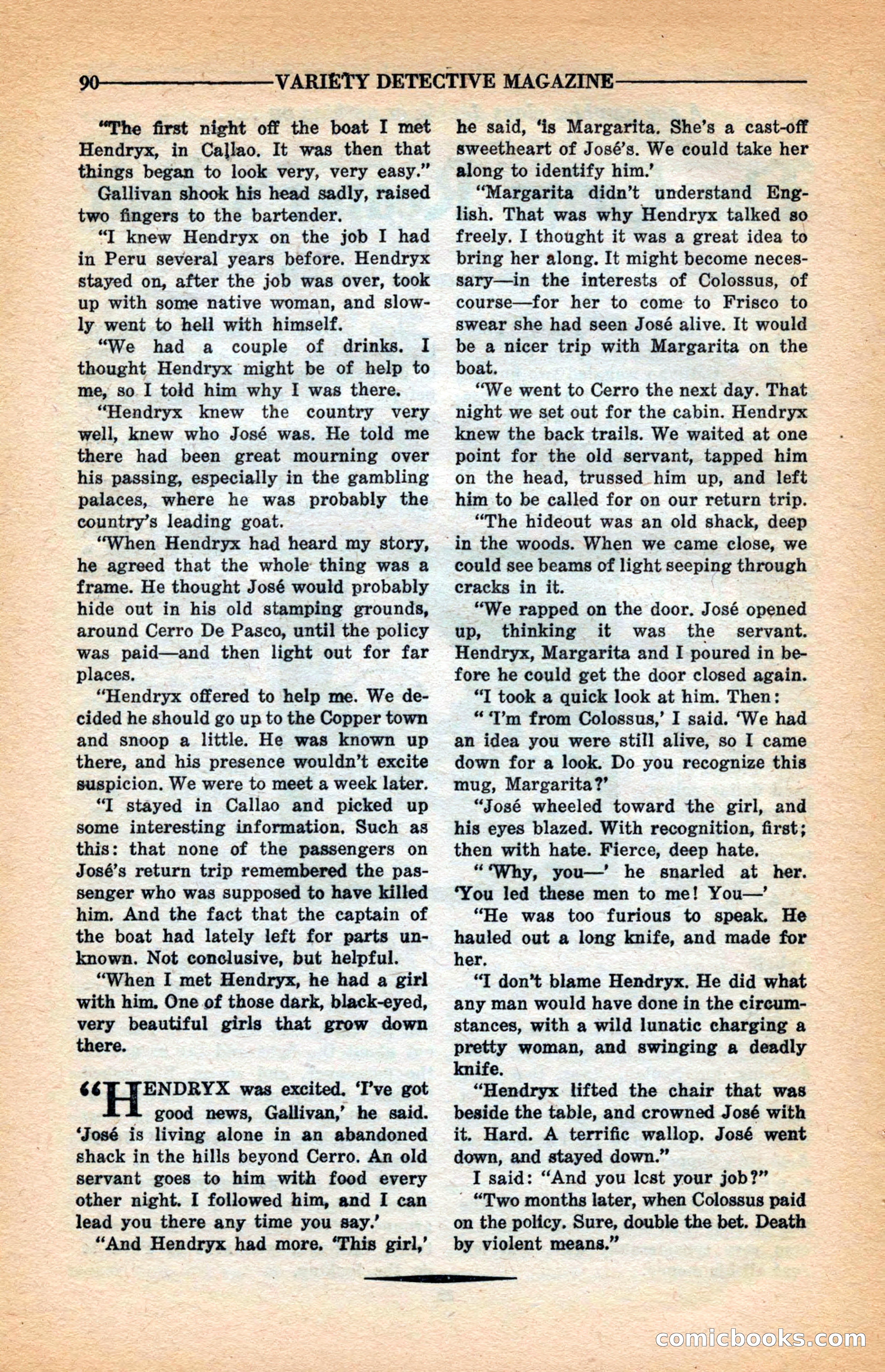 Variety Detective Magazine — page 92 of 116