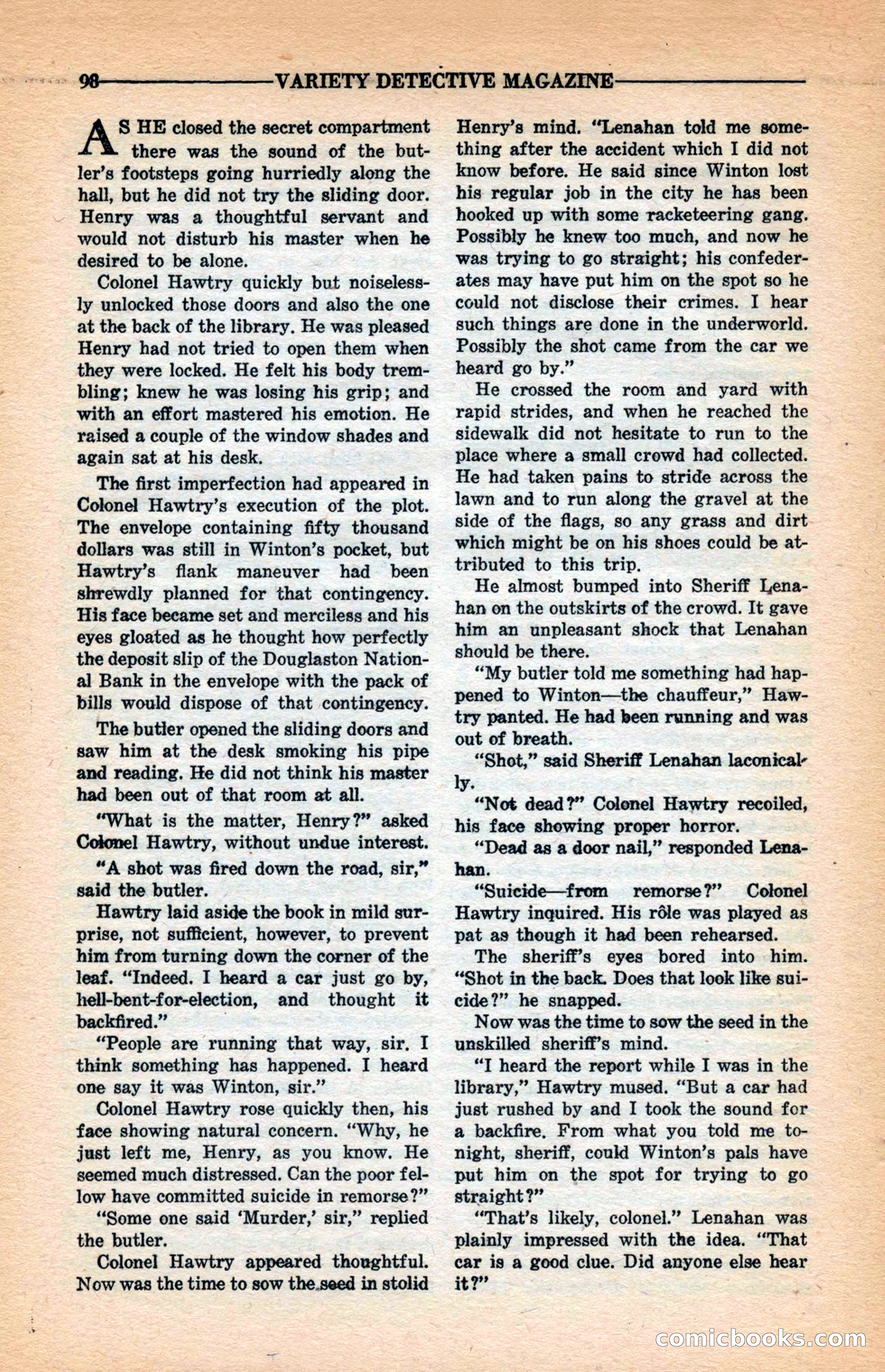 Variety Detective Magazine — page 100 of 116