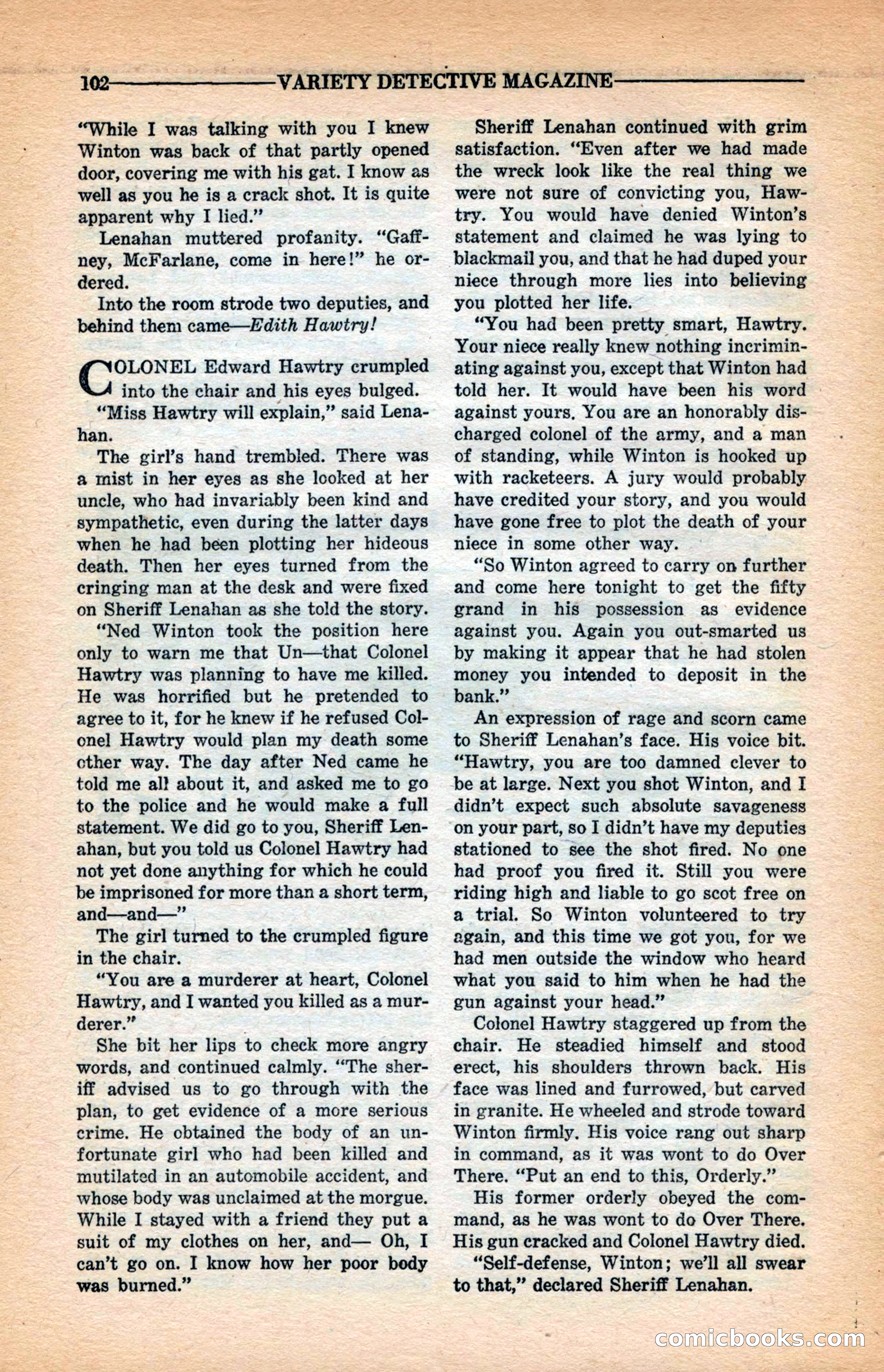 Variety Detective Magazine — page 104 of 116