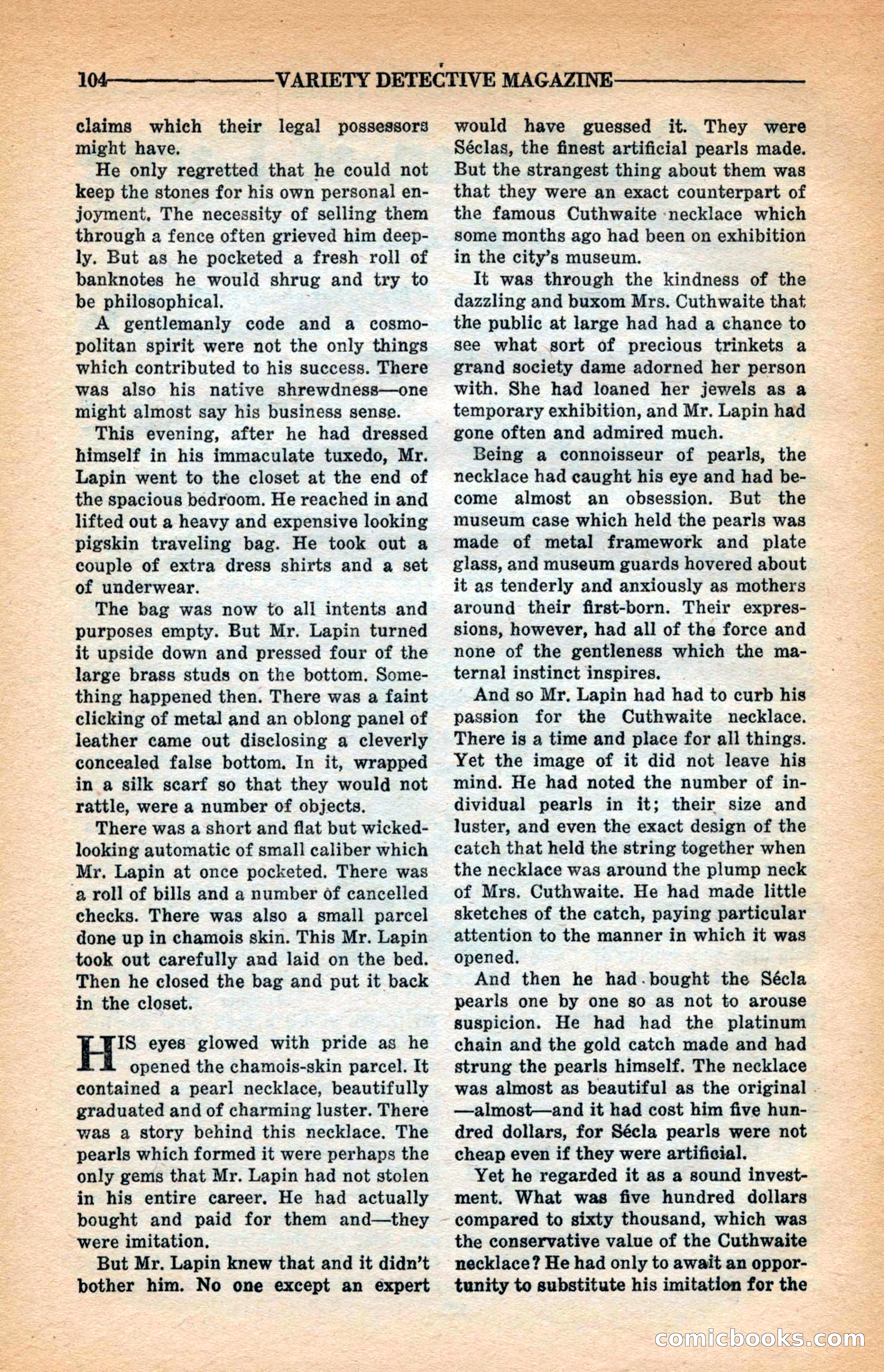 Variety Detective Magazine — page 106 of 116