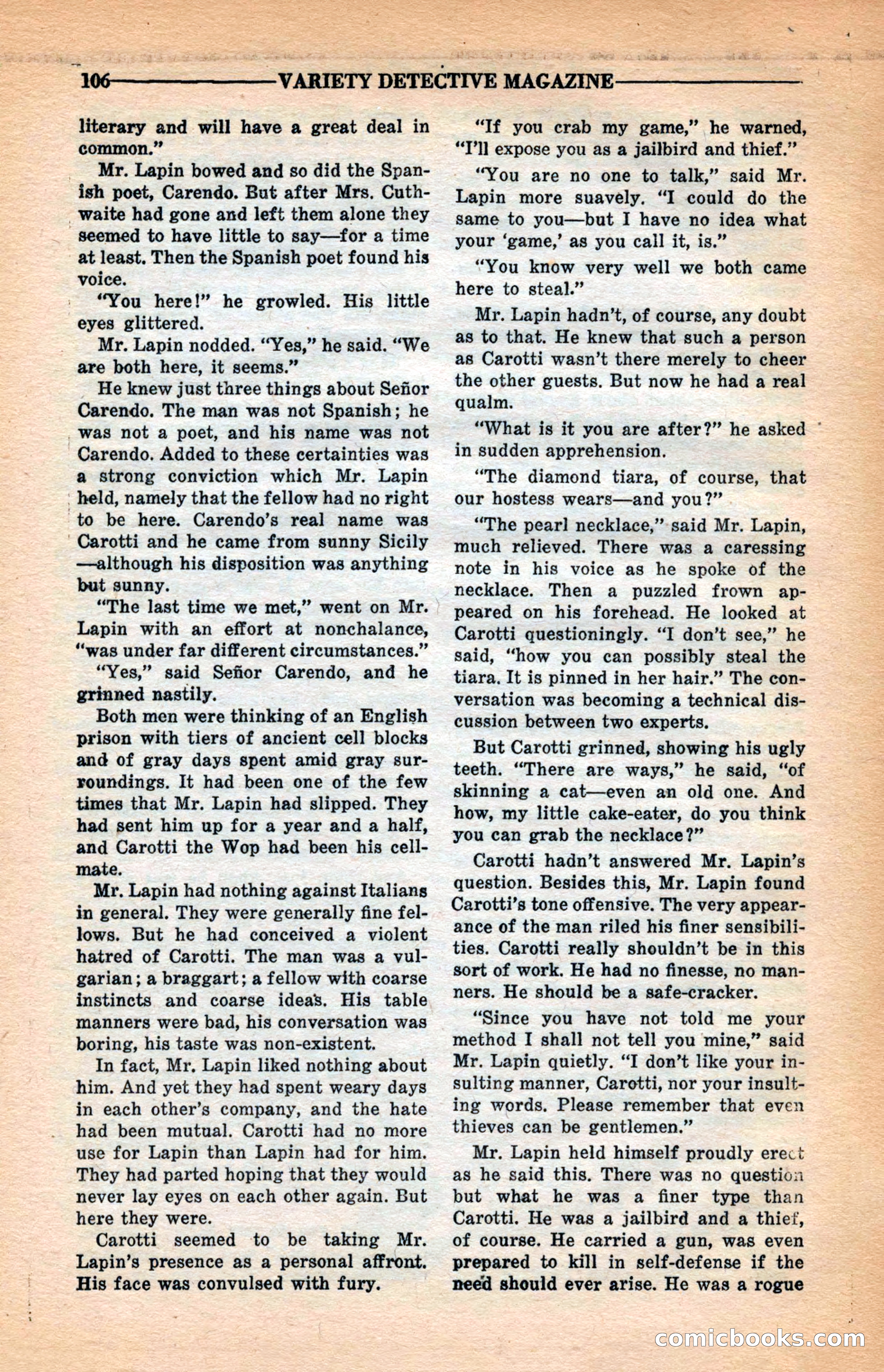 Variety Detective Magazine — page 108 of 116