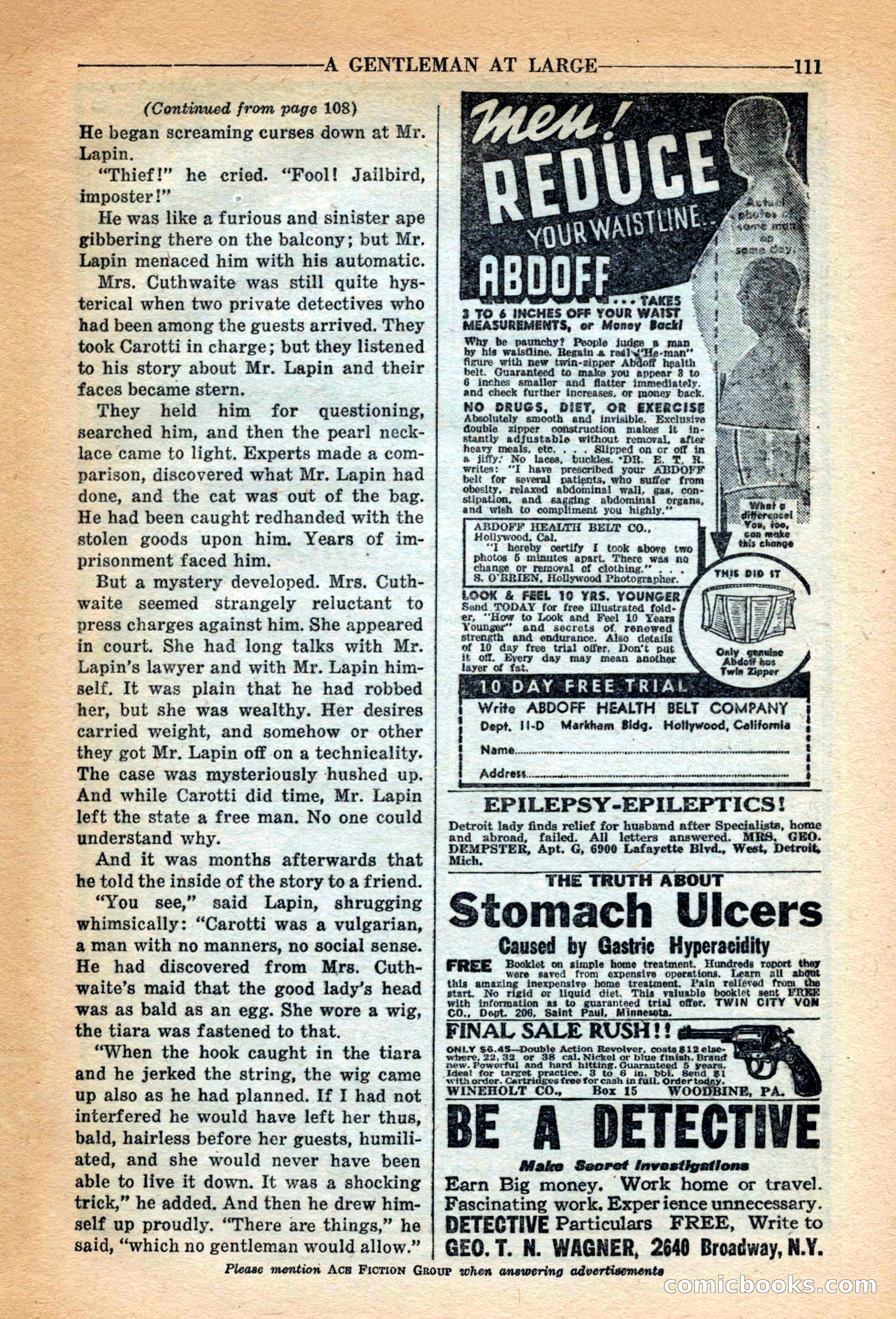 Variety Detective Magazine — page 113 of 116