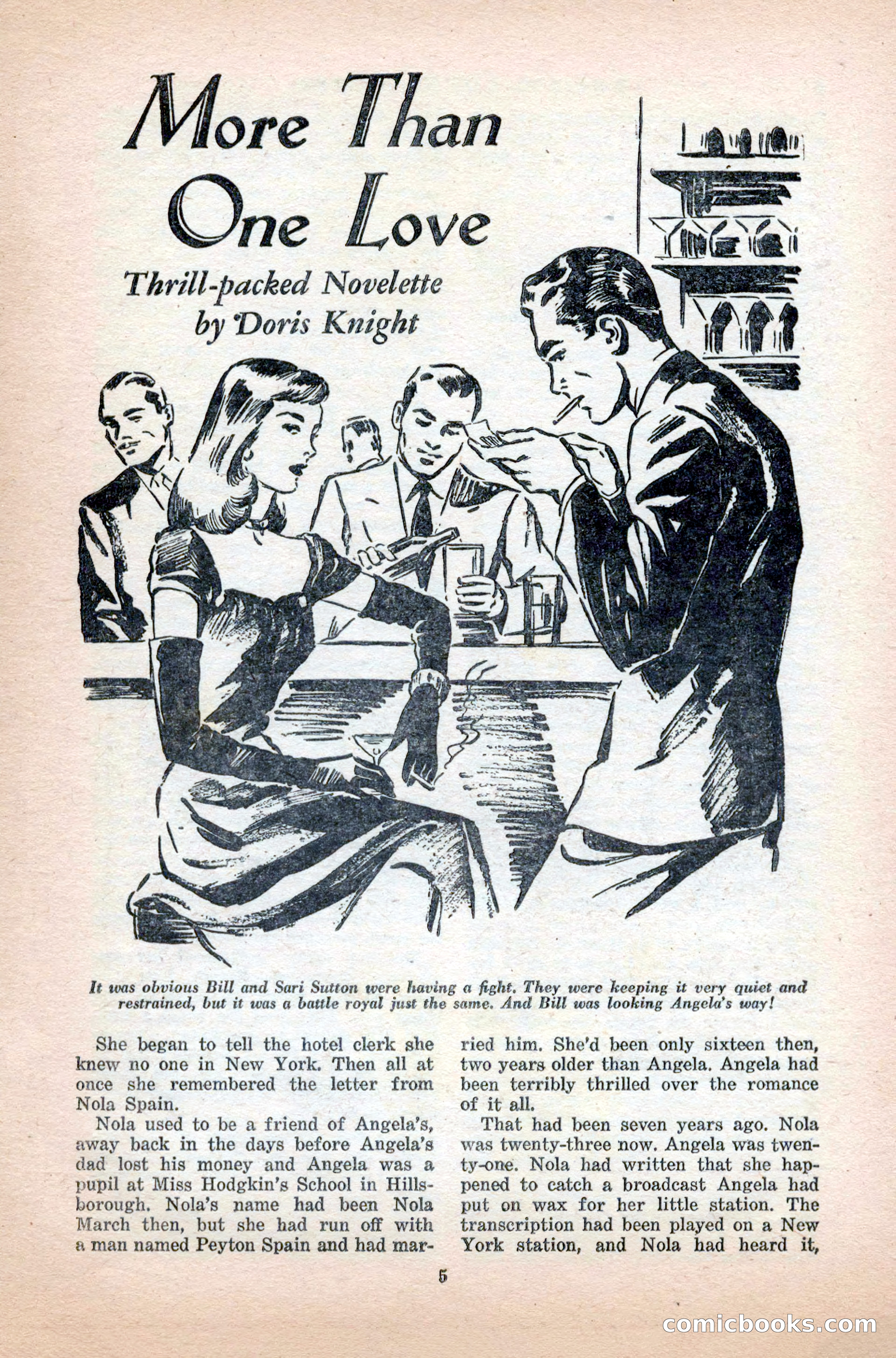 Variety Love Stories, October 1946 — page 7 of 84