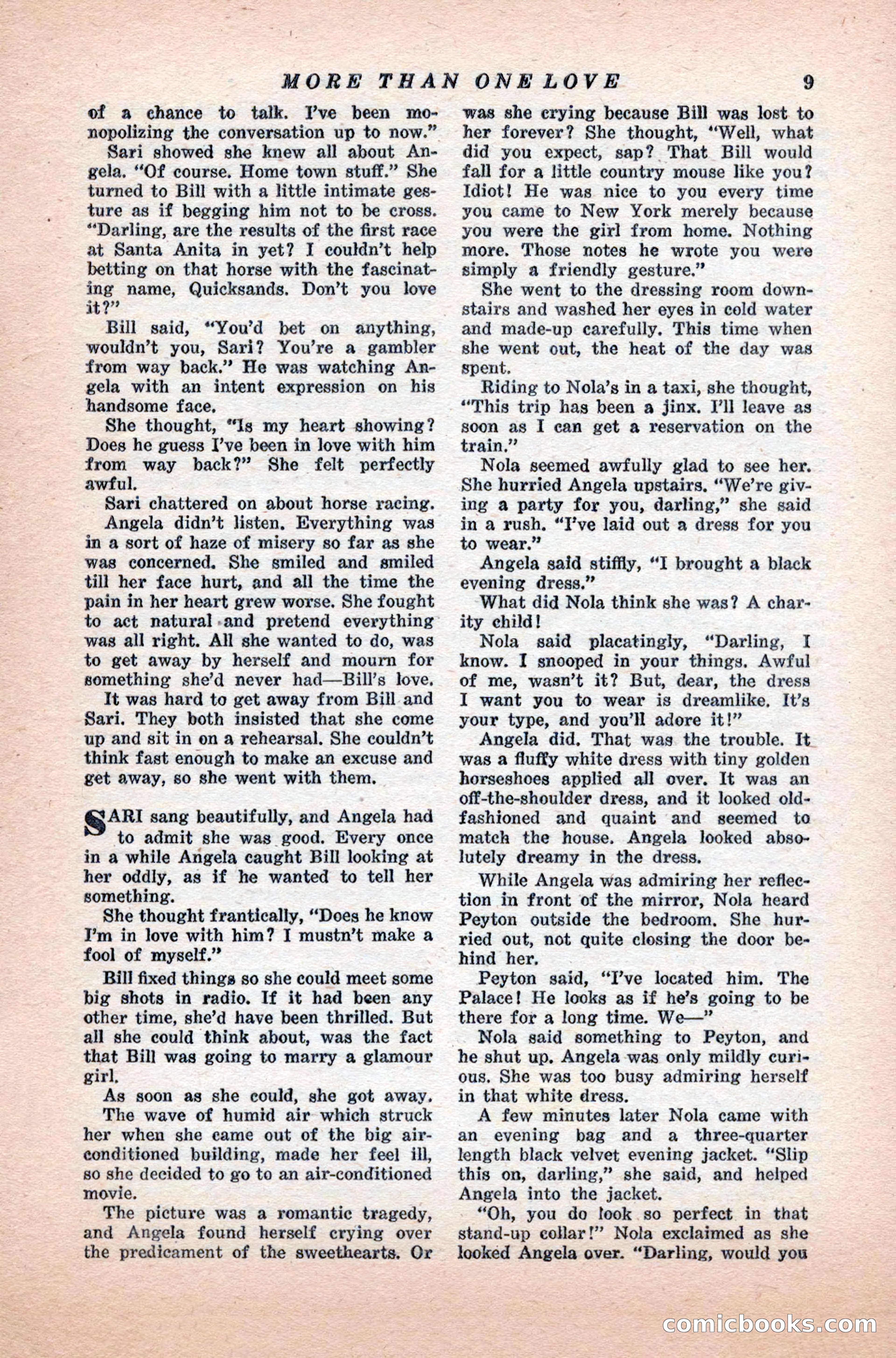 Variety Love Stories, October 1946 — page 11 of 84