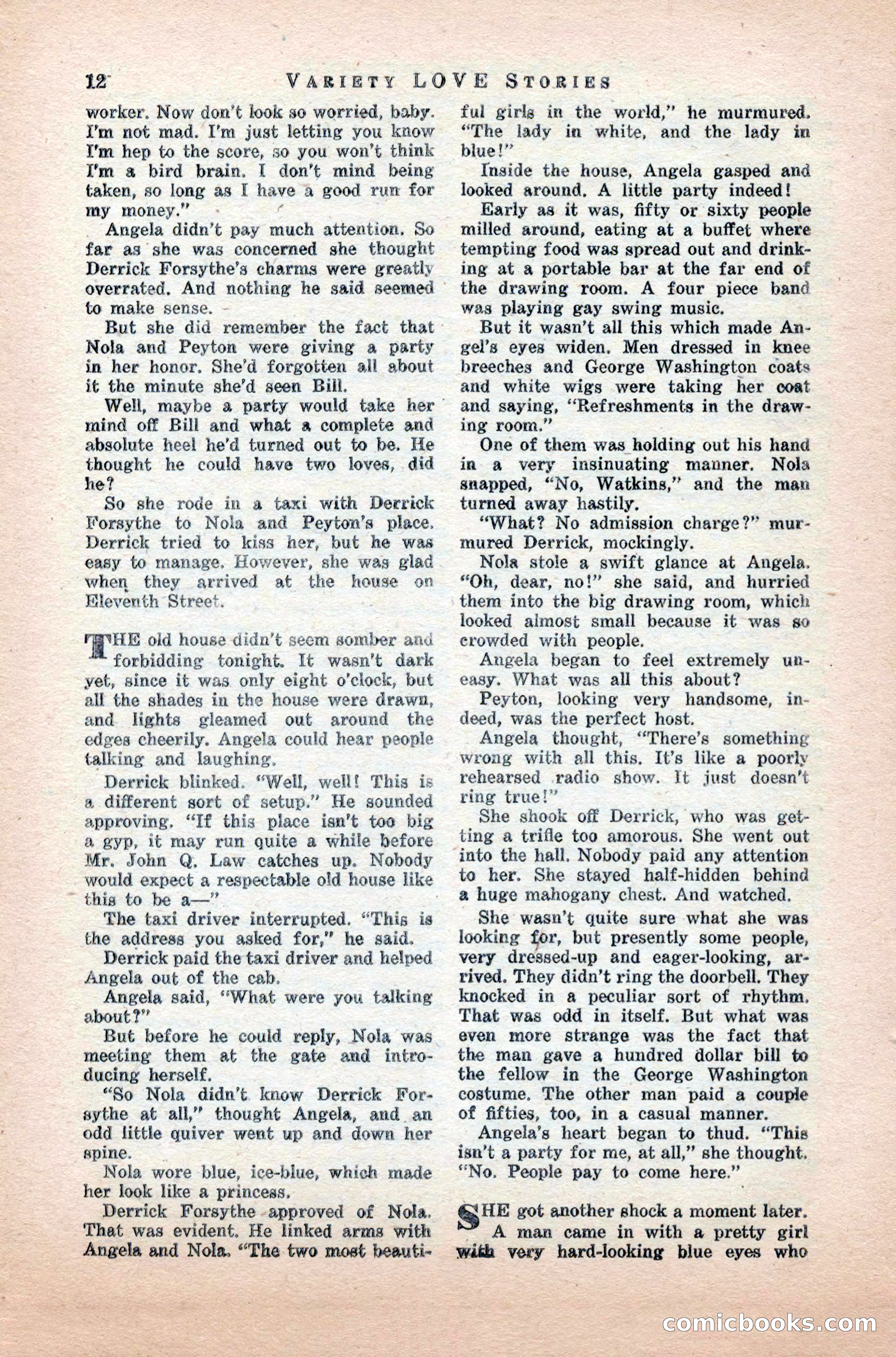 Variety Love Stories, October 1946 — page 14 of 84
