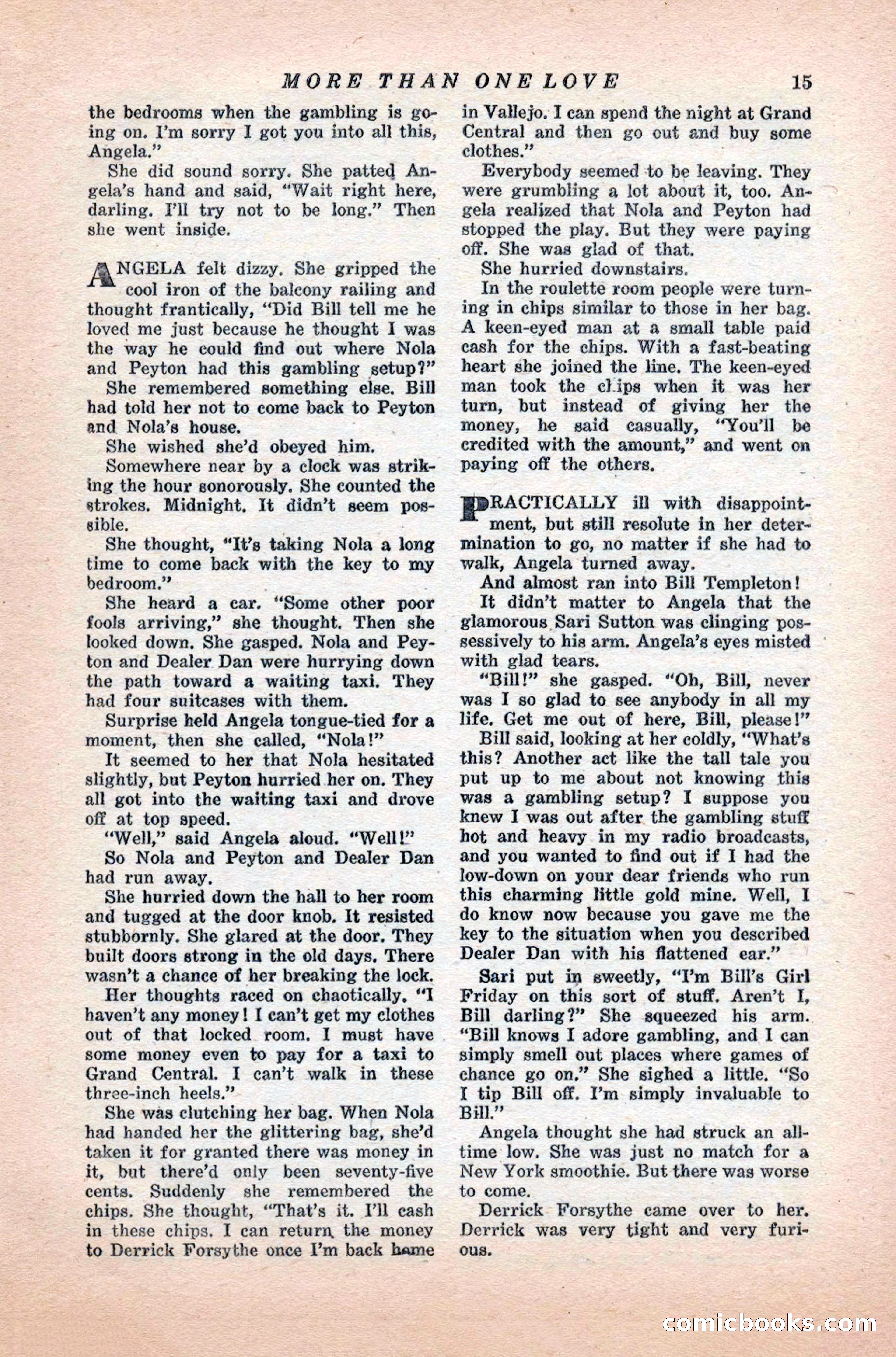 Variety Love Stories, October 1946 — page 17 of 84