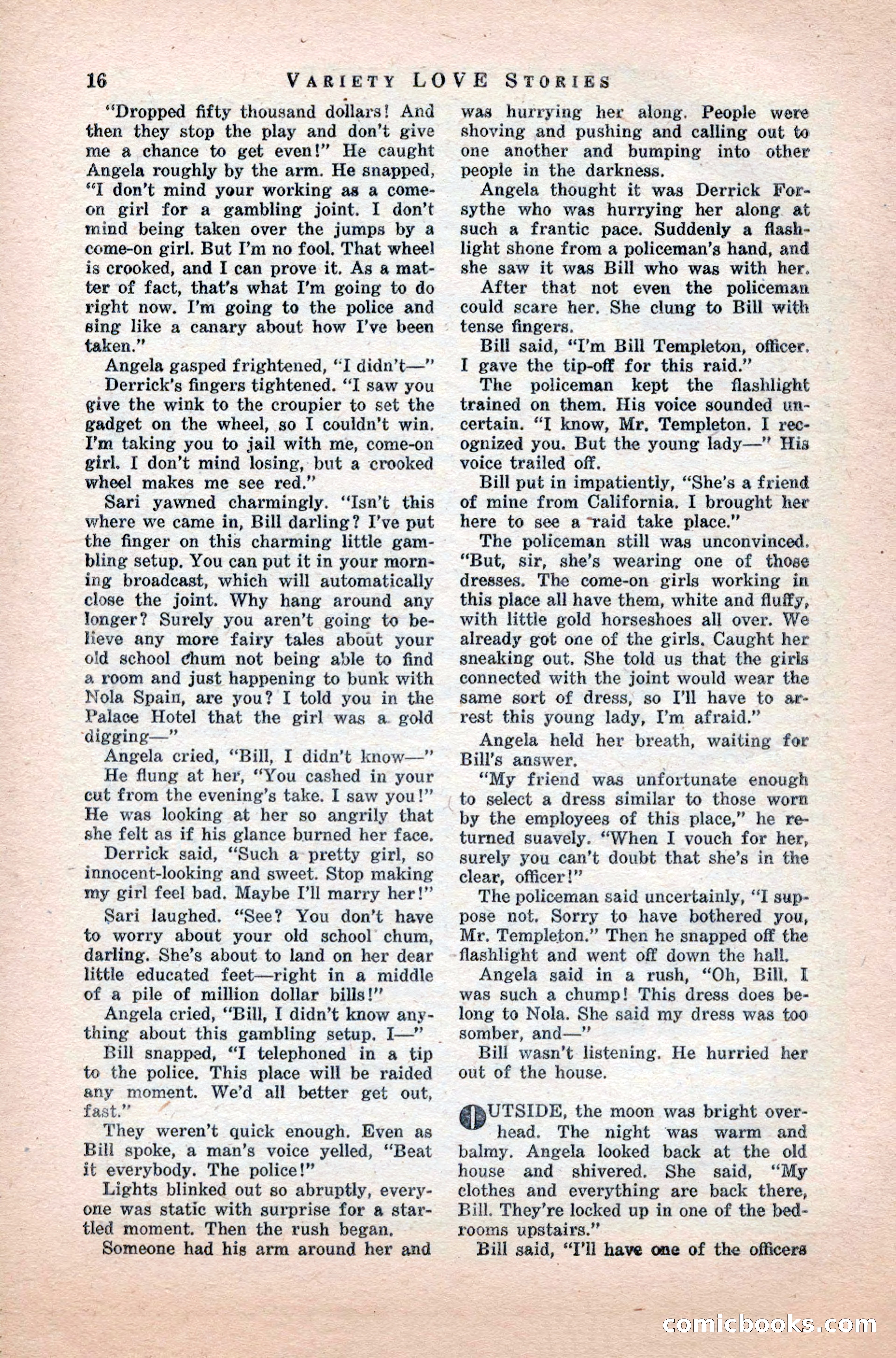 Variety Love Stories, October 1946 — page 18 of 84