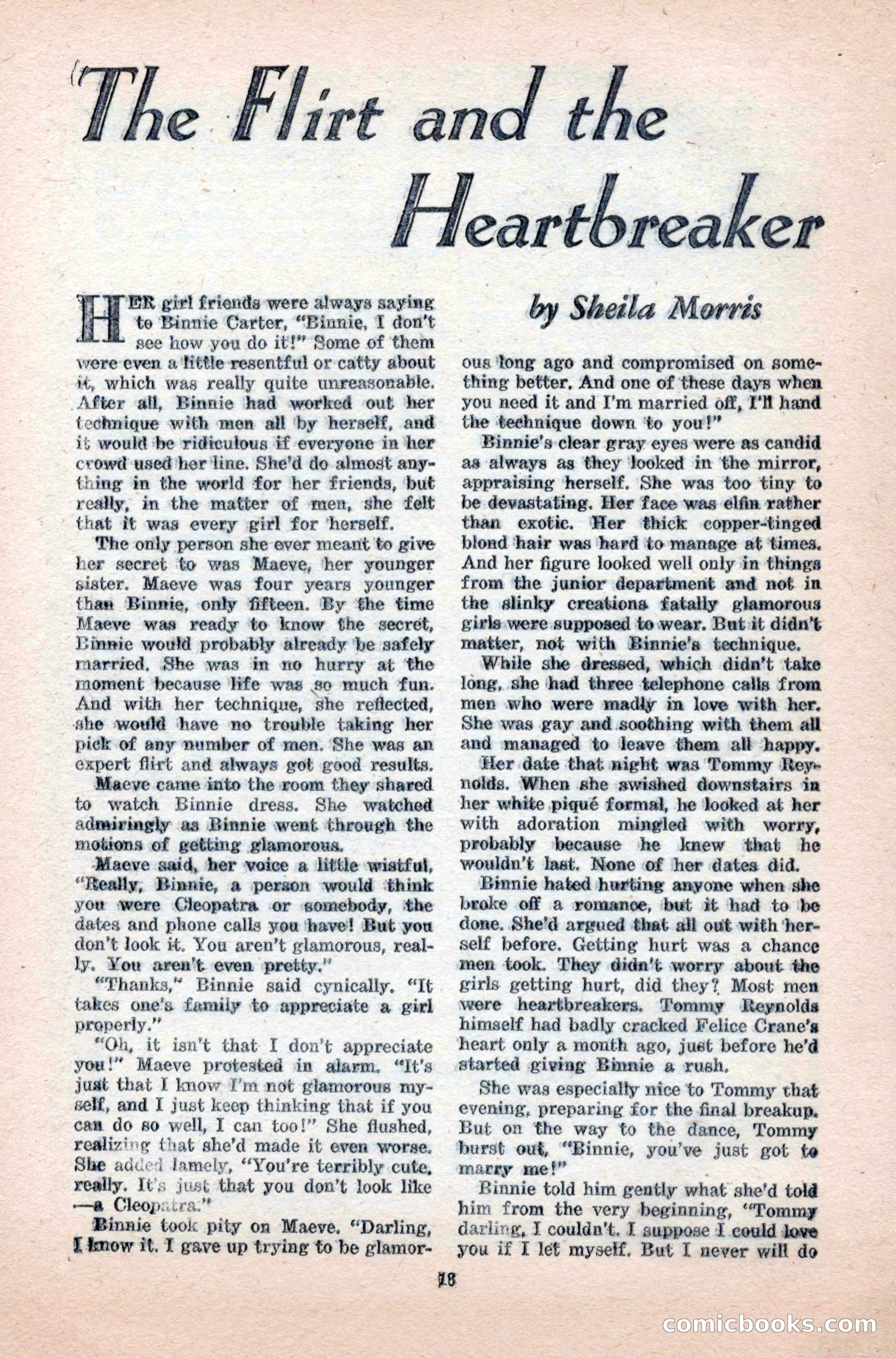 Variety Love Stories, October 1946 — page 20 of 84