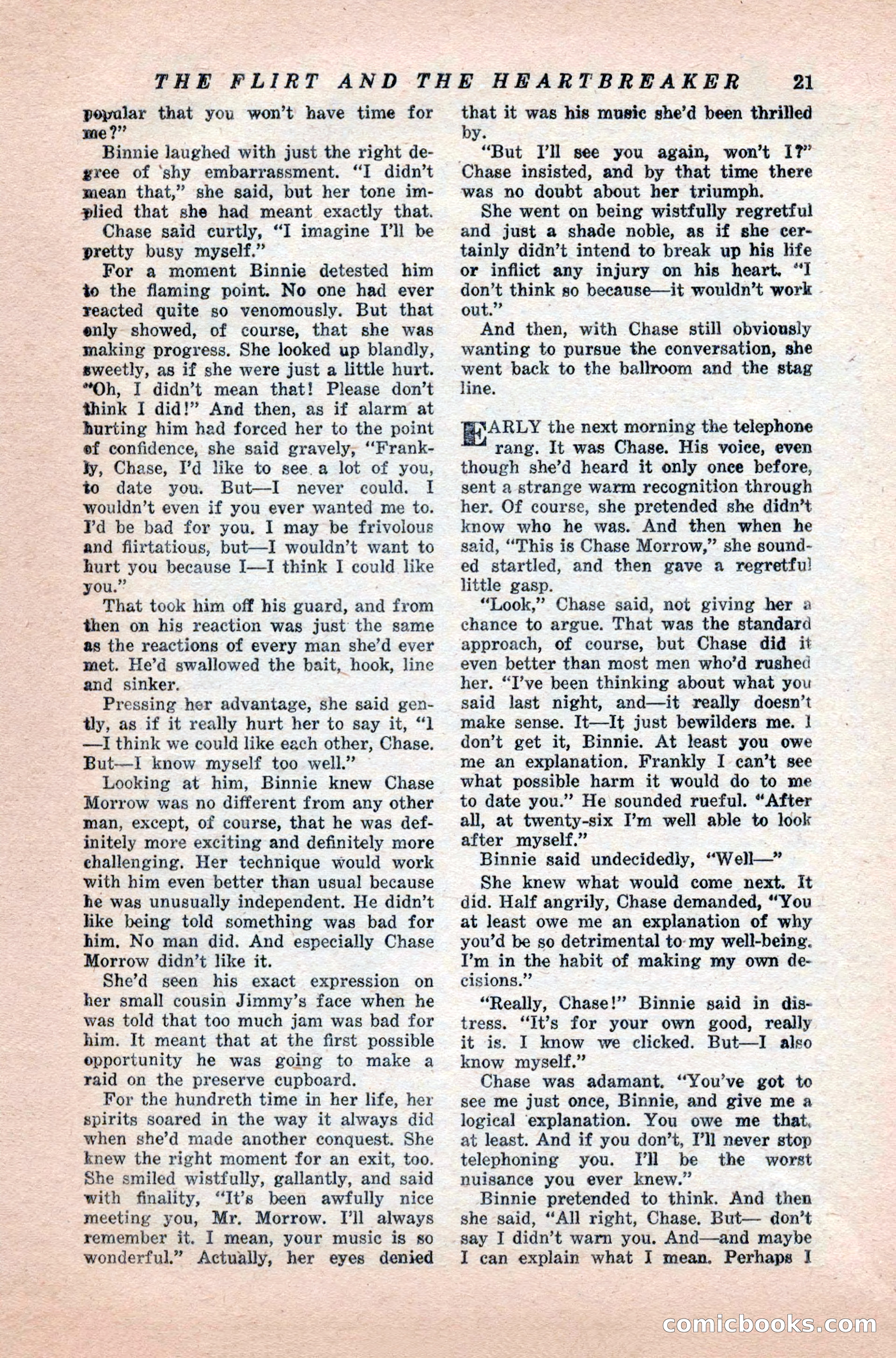 Variety Love Stories, October 1946 — page 23 of 84