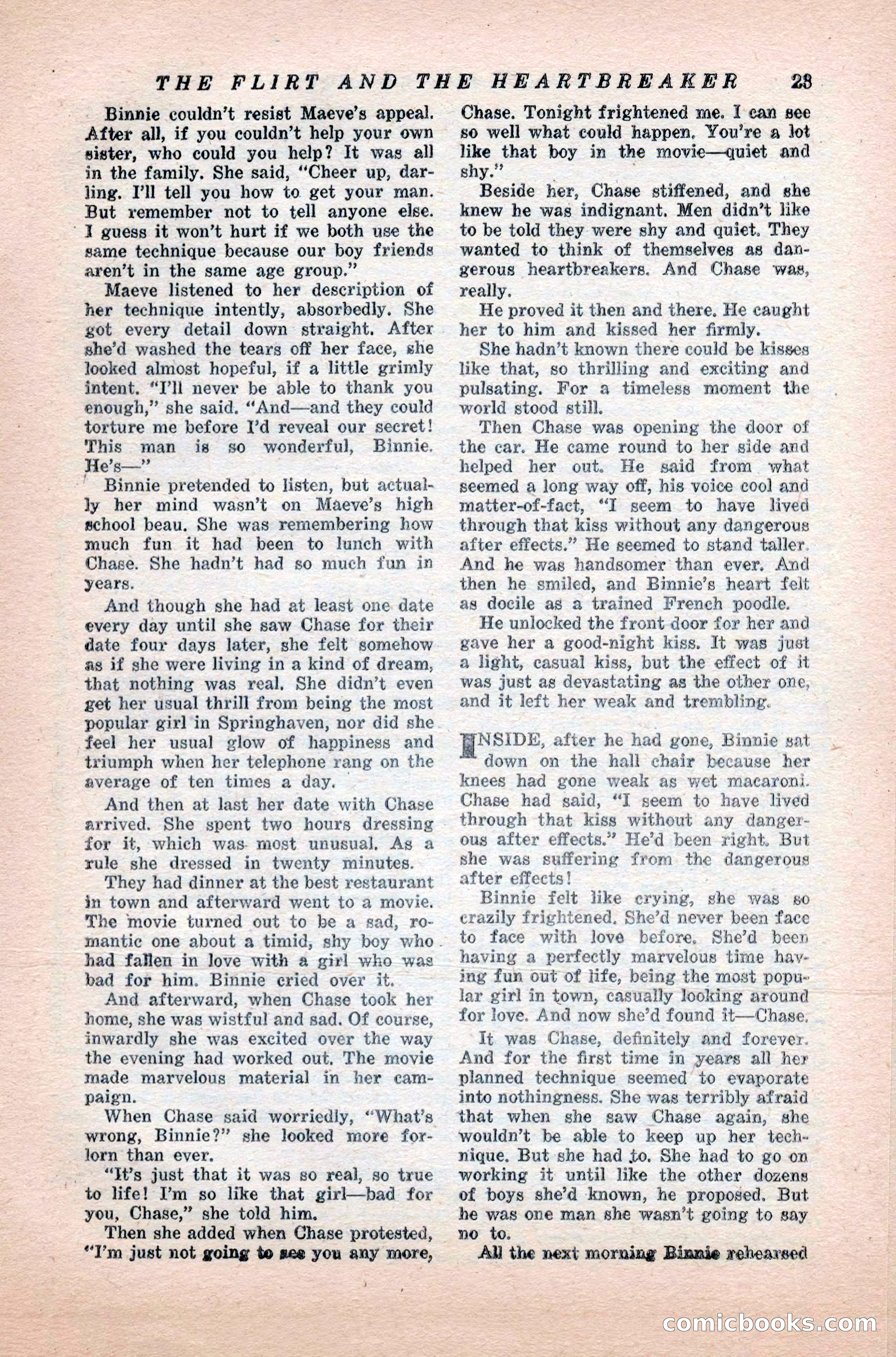 Variety Love Stories, October 1946 — page 25 of 84