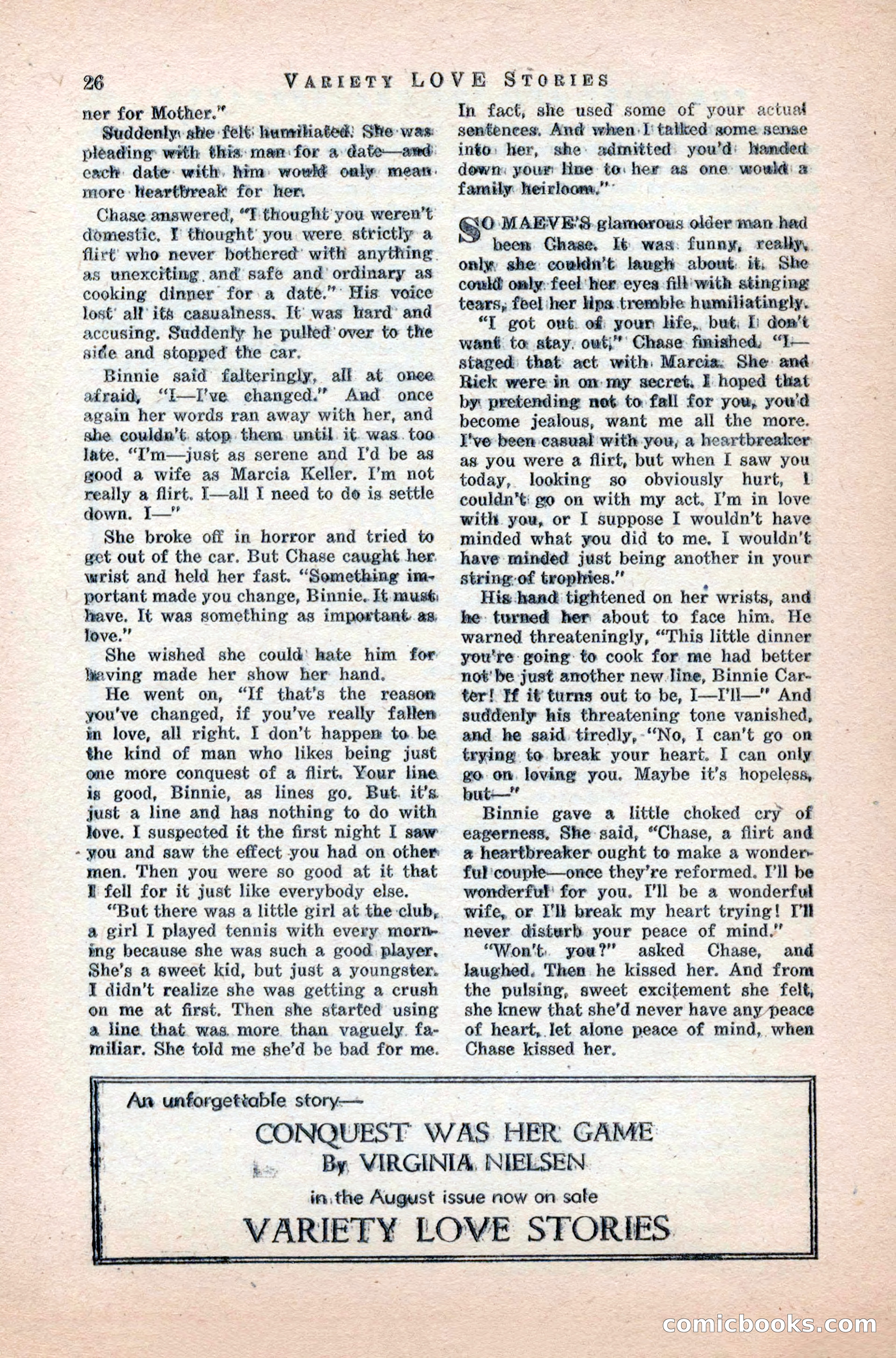 Variety Love Stories, October 1946 — page 28 of 84