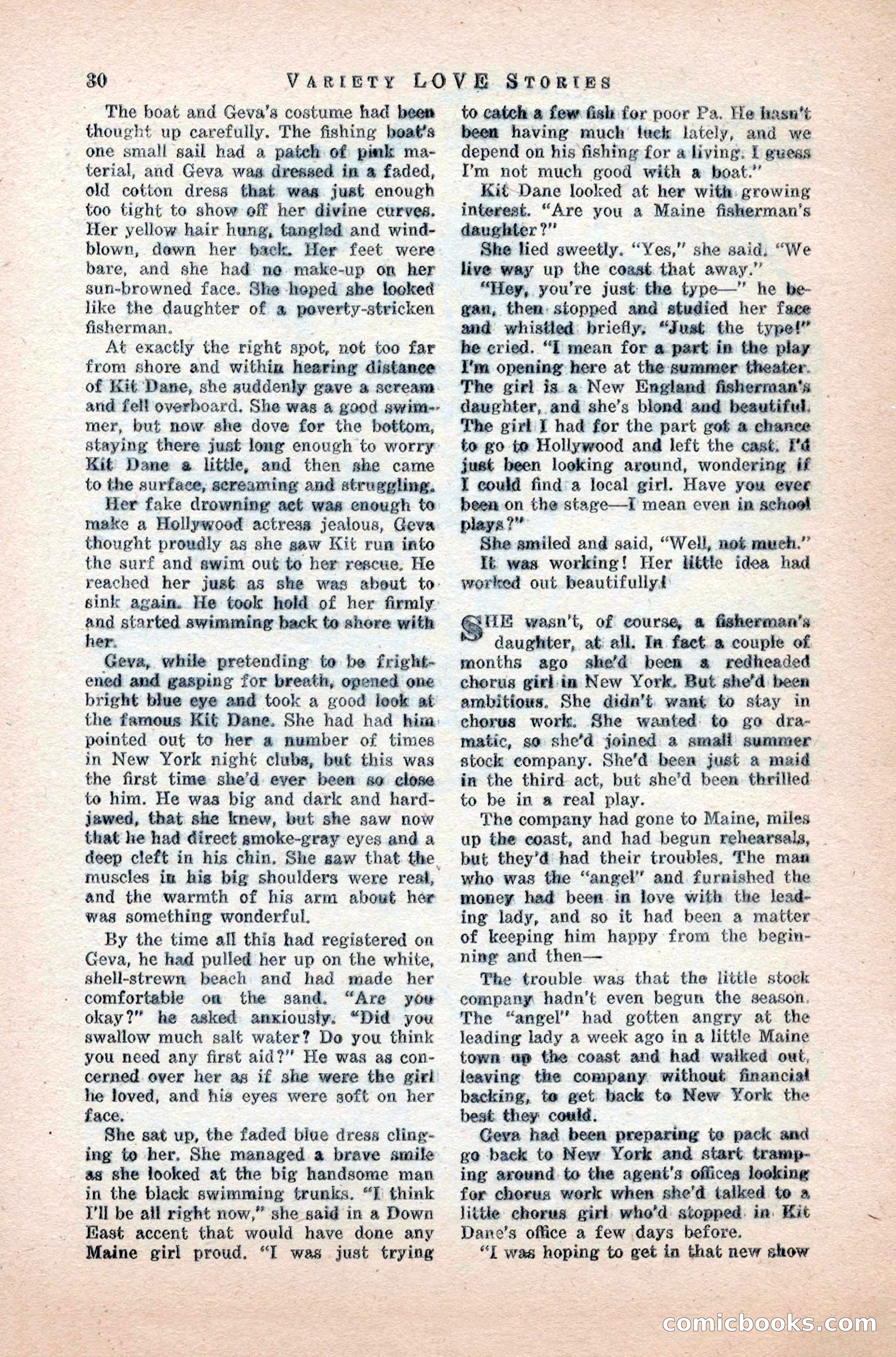Variety Love Stories, October 1946 — page 32 of 84