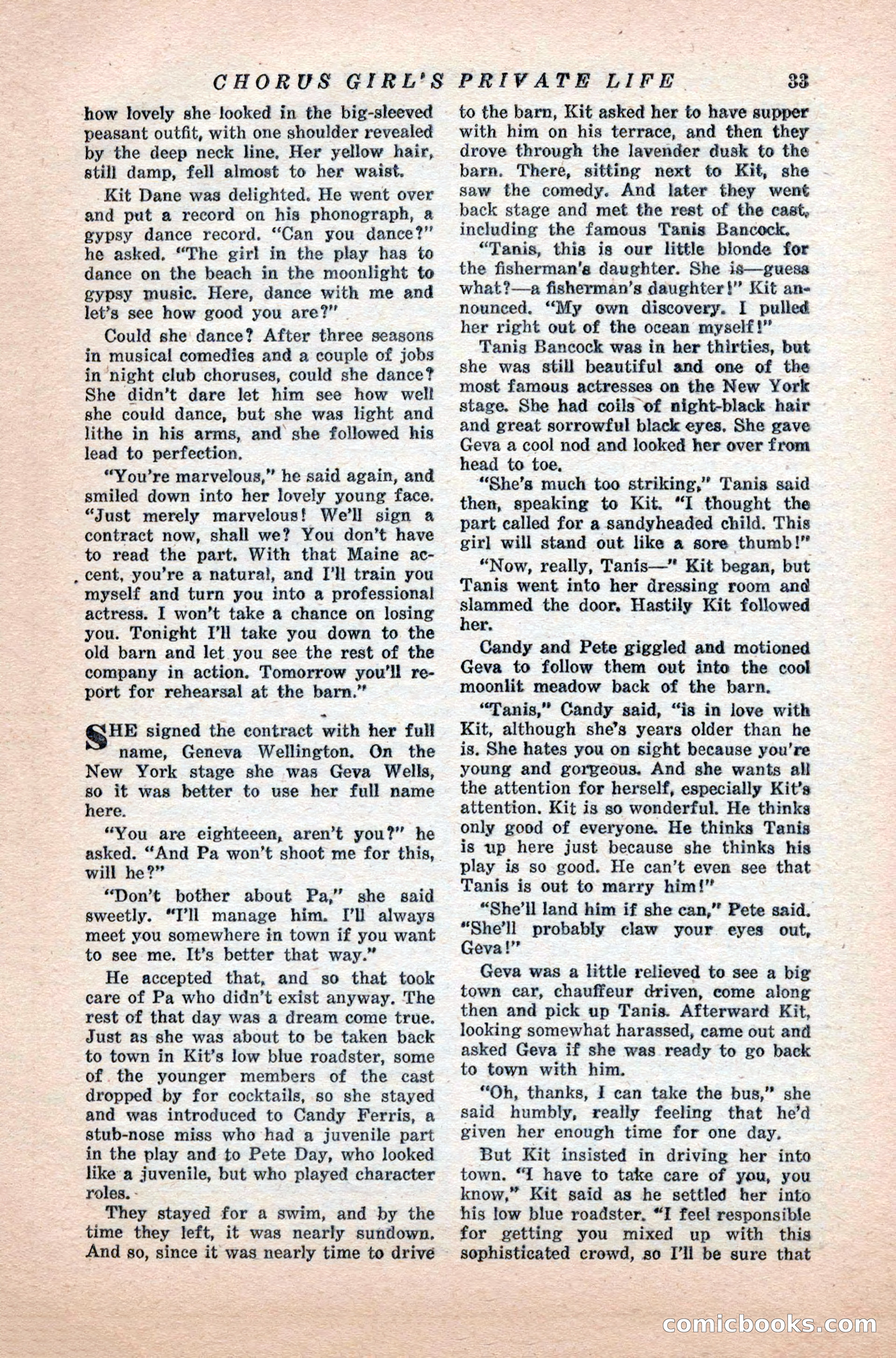 Variety Love Stories, October 1946 — page 35 of 84