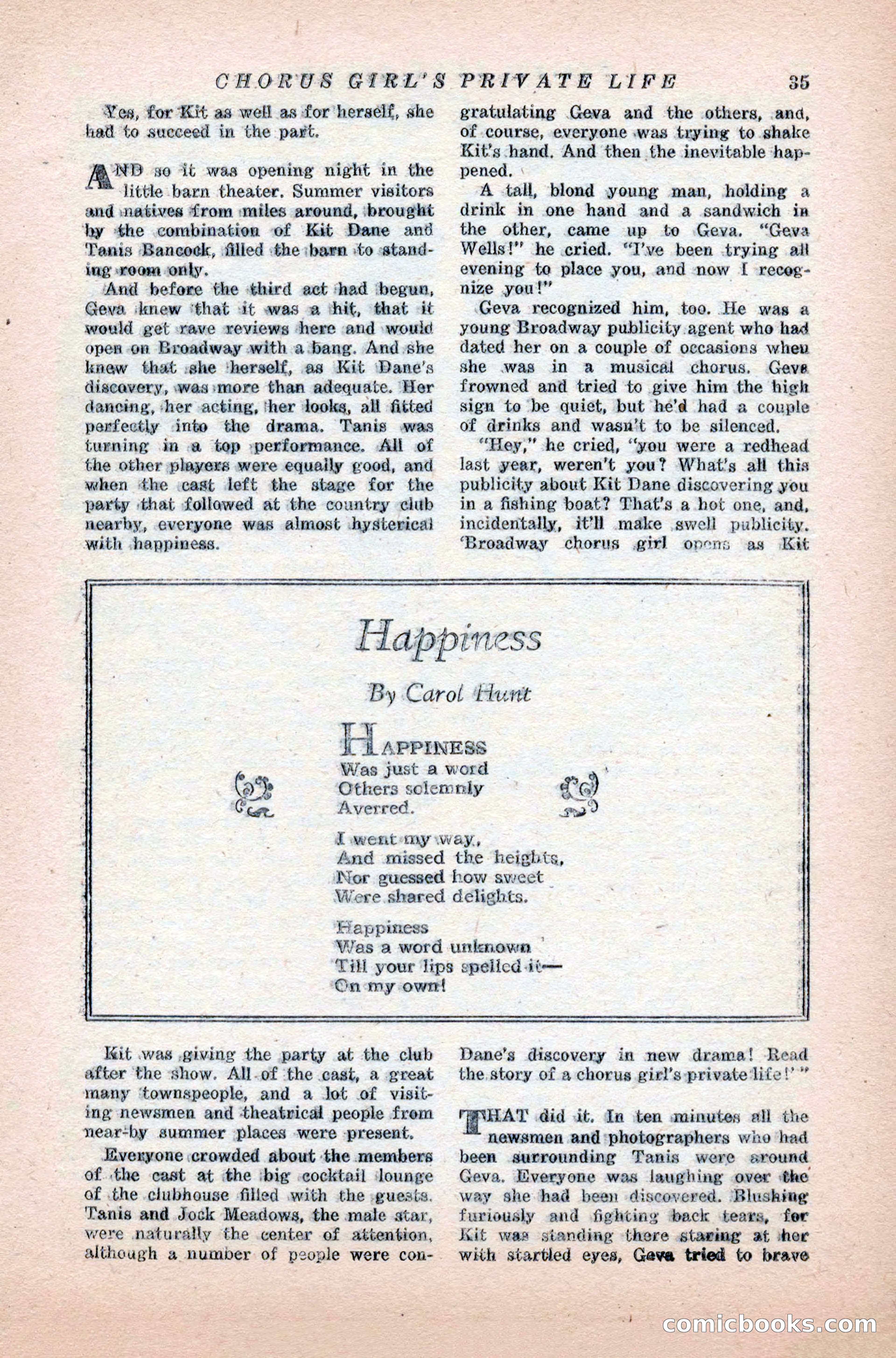 Variety Love Stories, October 1946 — page 37 of 84