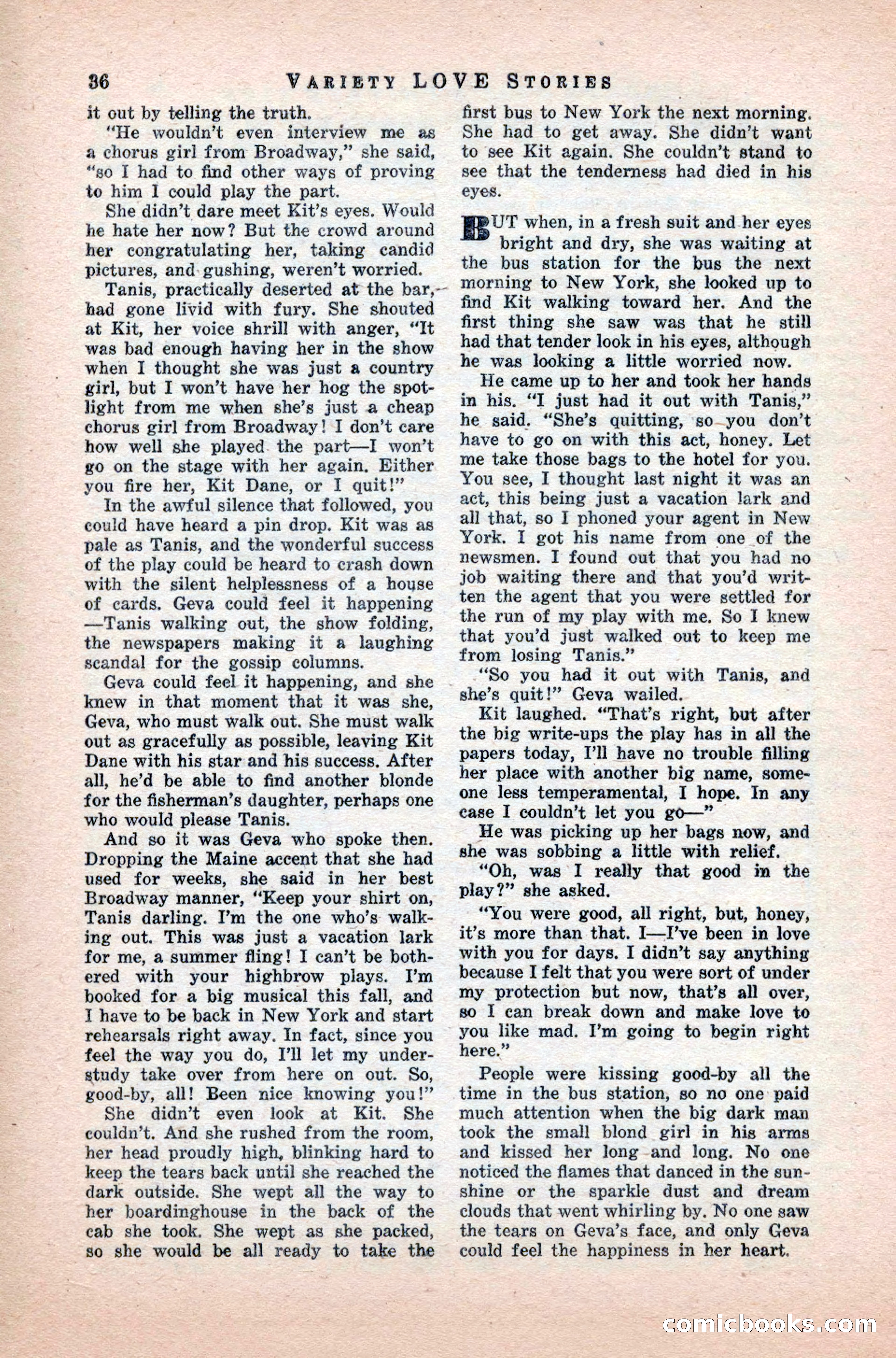 Variety Love Stories, October 1946 — page 38 of 84