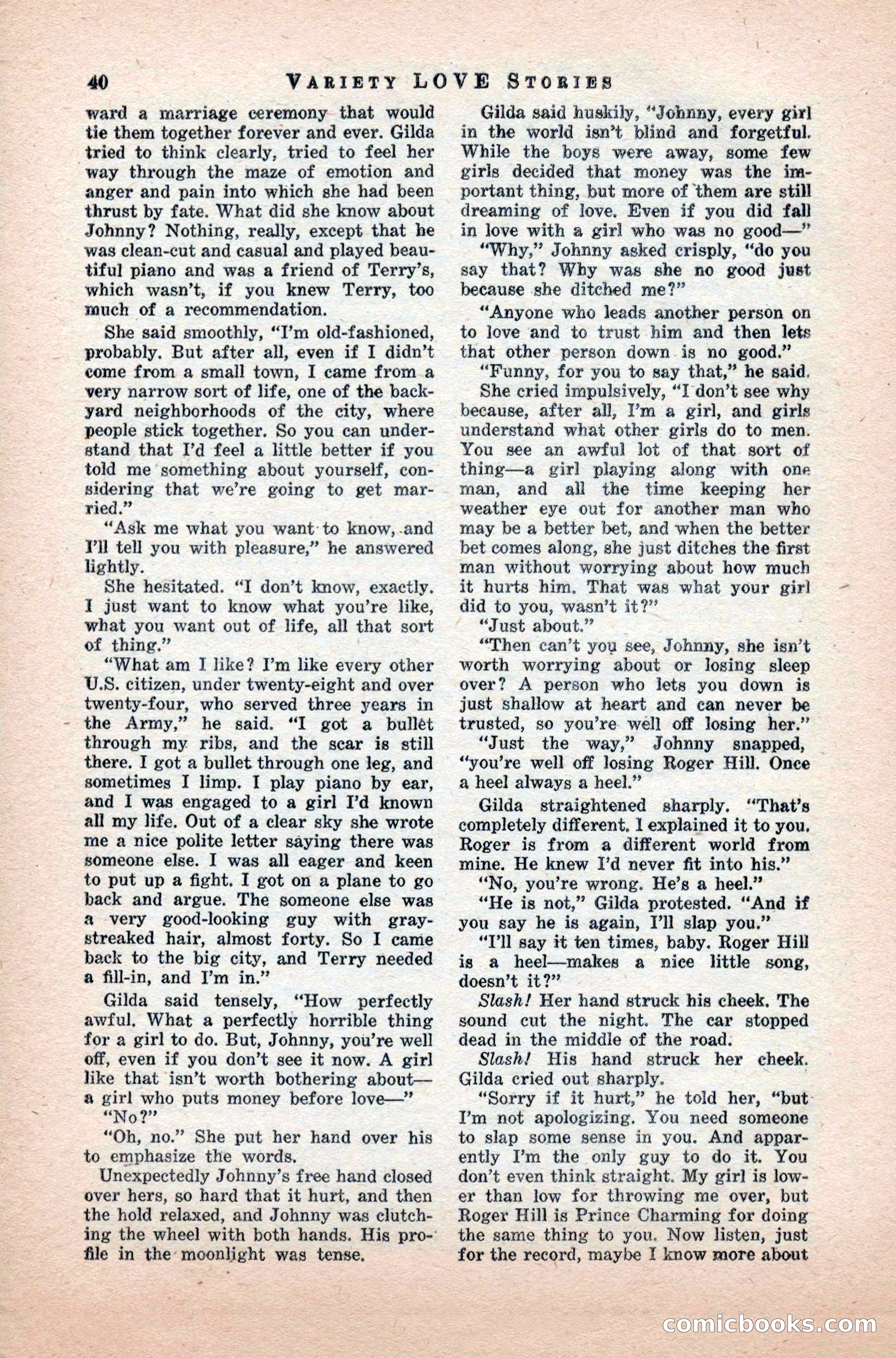Variety Love Stories, October 1946 — page 42 of 84