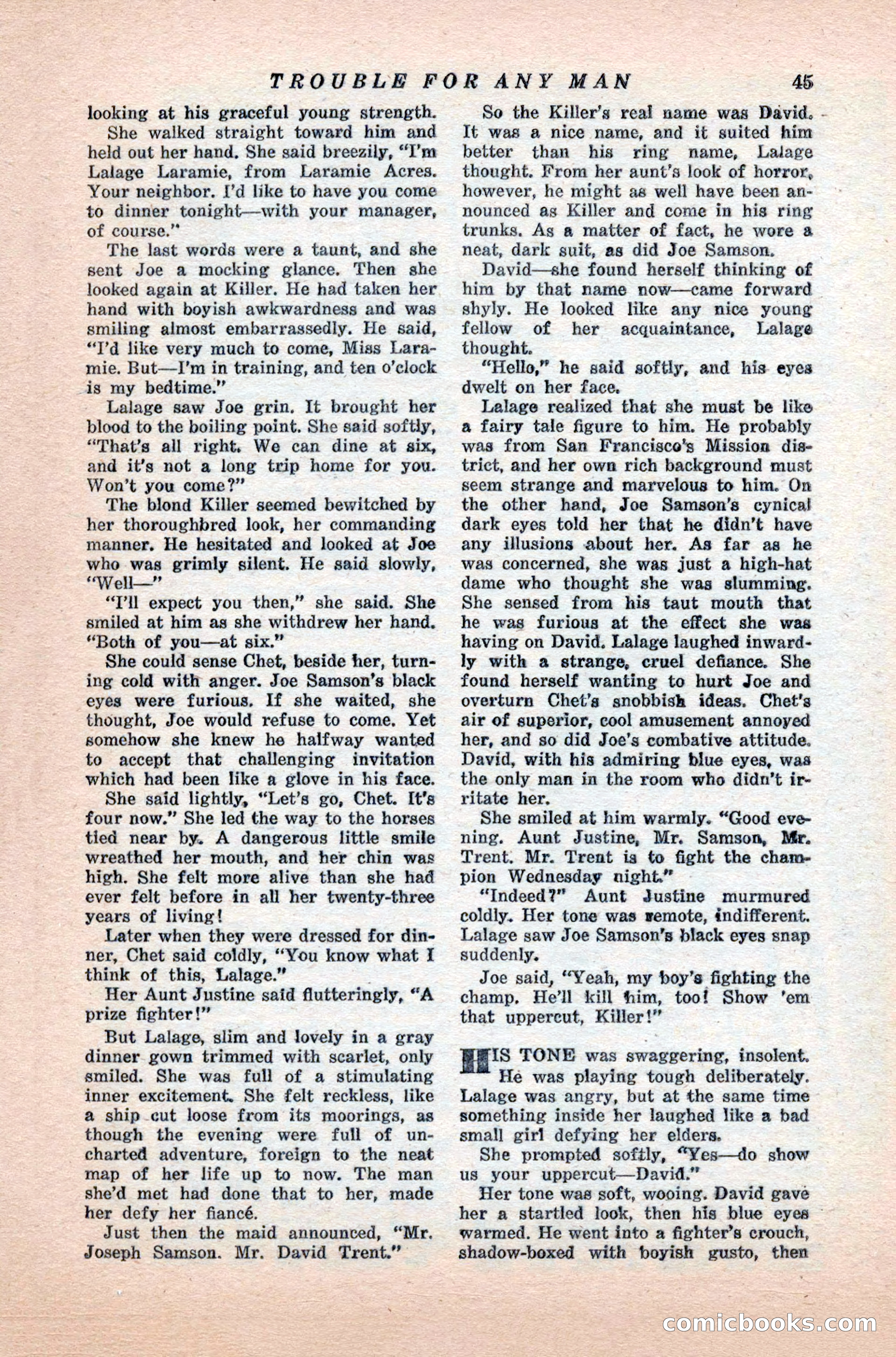 Variety Love Stories, October 1946 — page 47 of 84
