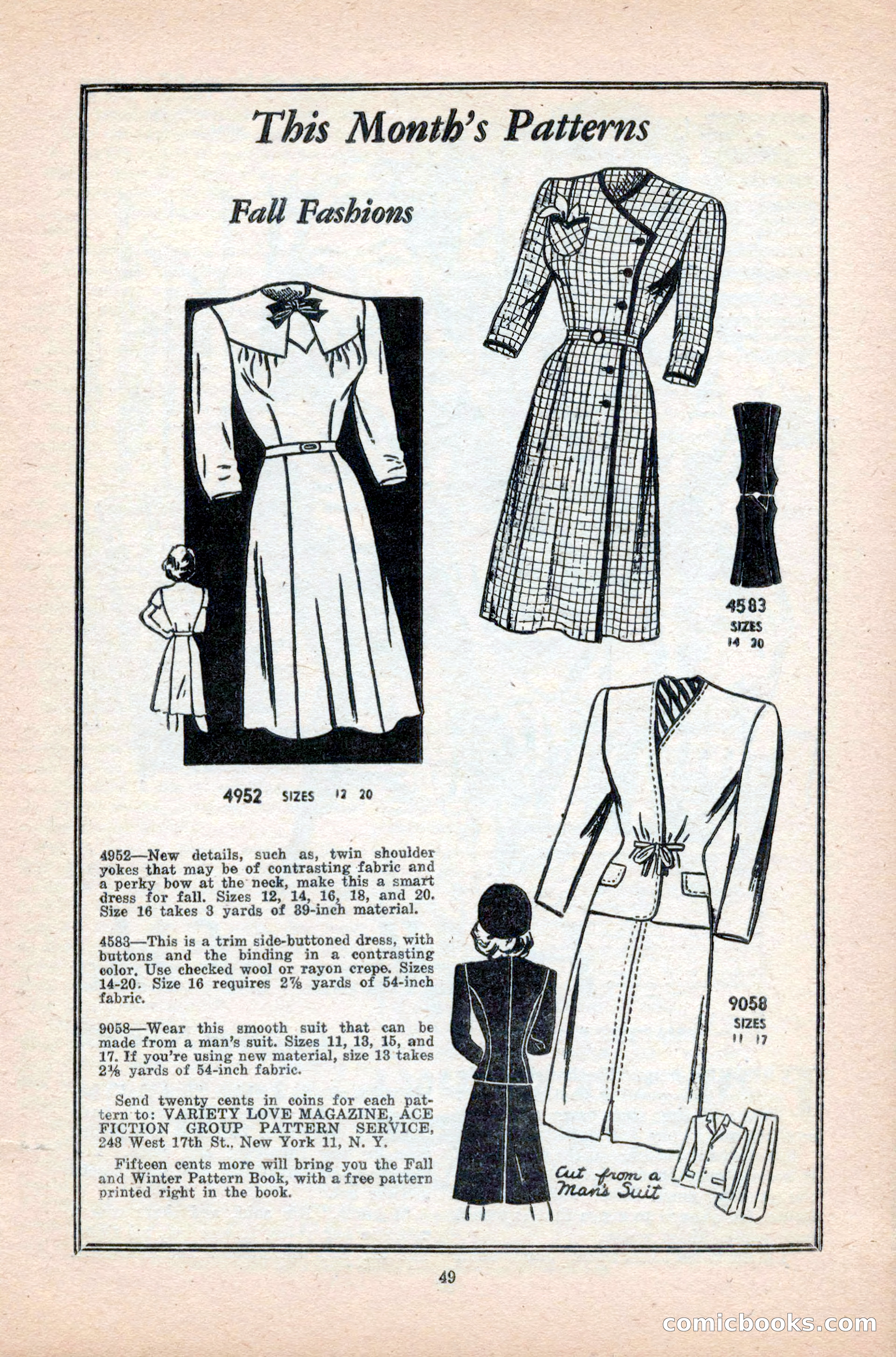 Variety Love Stories, October 1946 — page 51 of 84