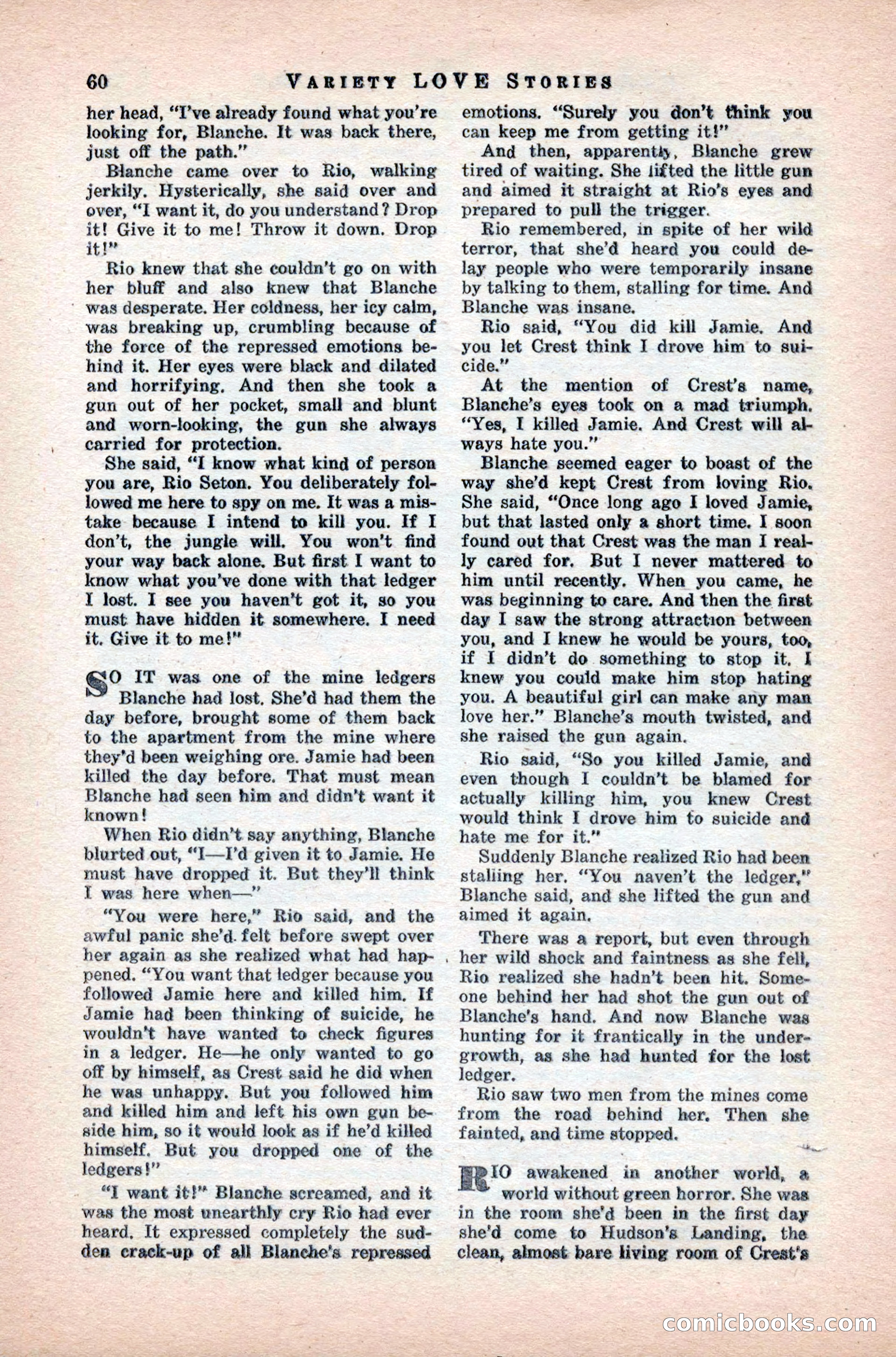 Variety Love Stories, October 1946 — page 62 of 84