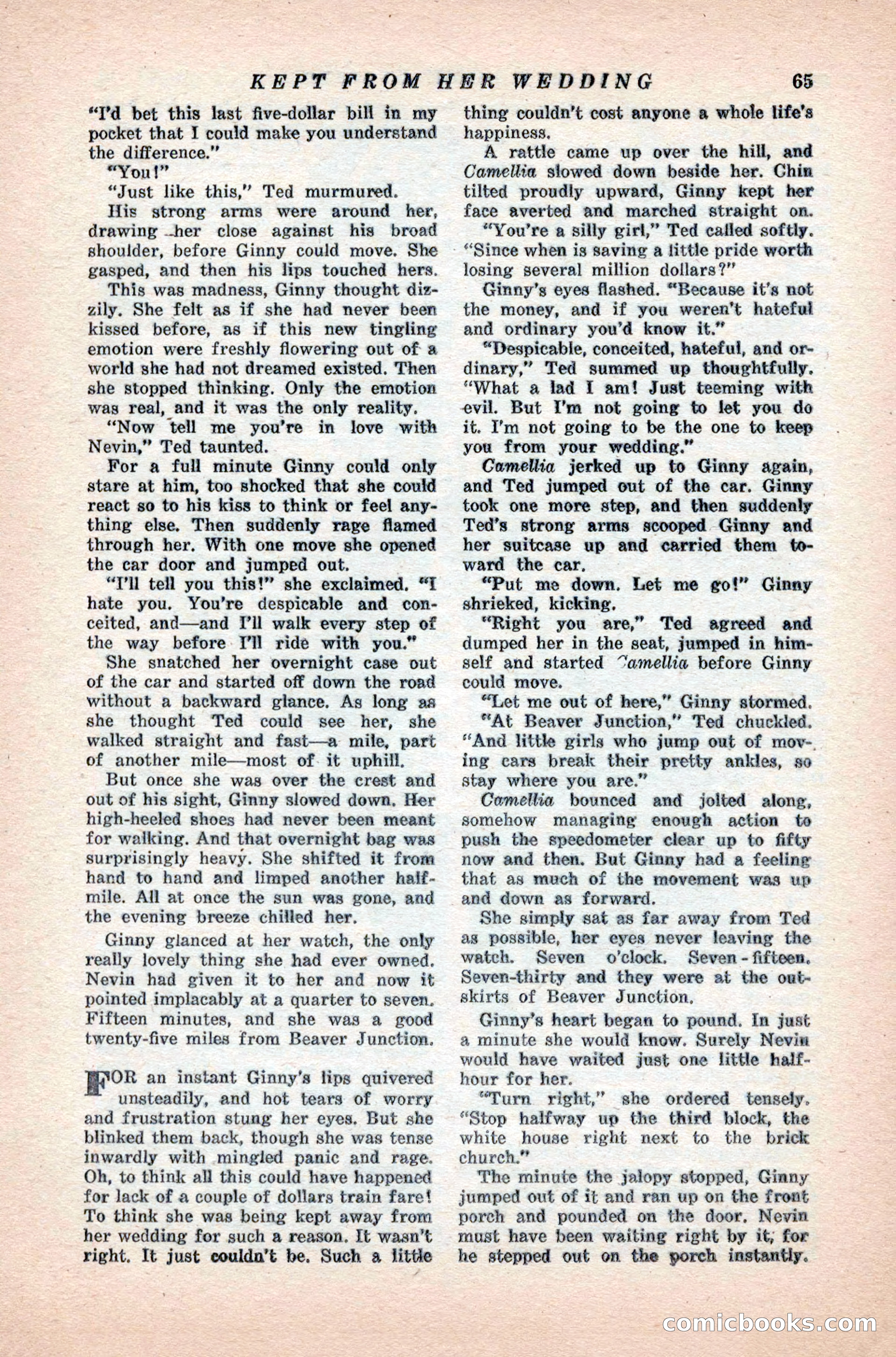Variety Love Stories, October 1946 — page 67 of 84