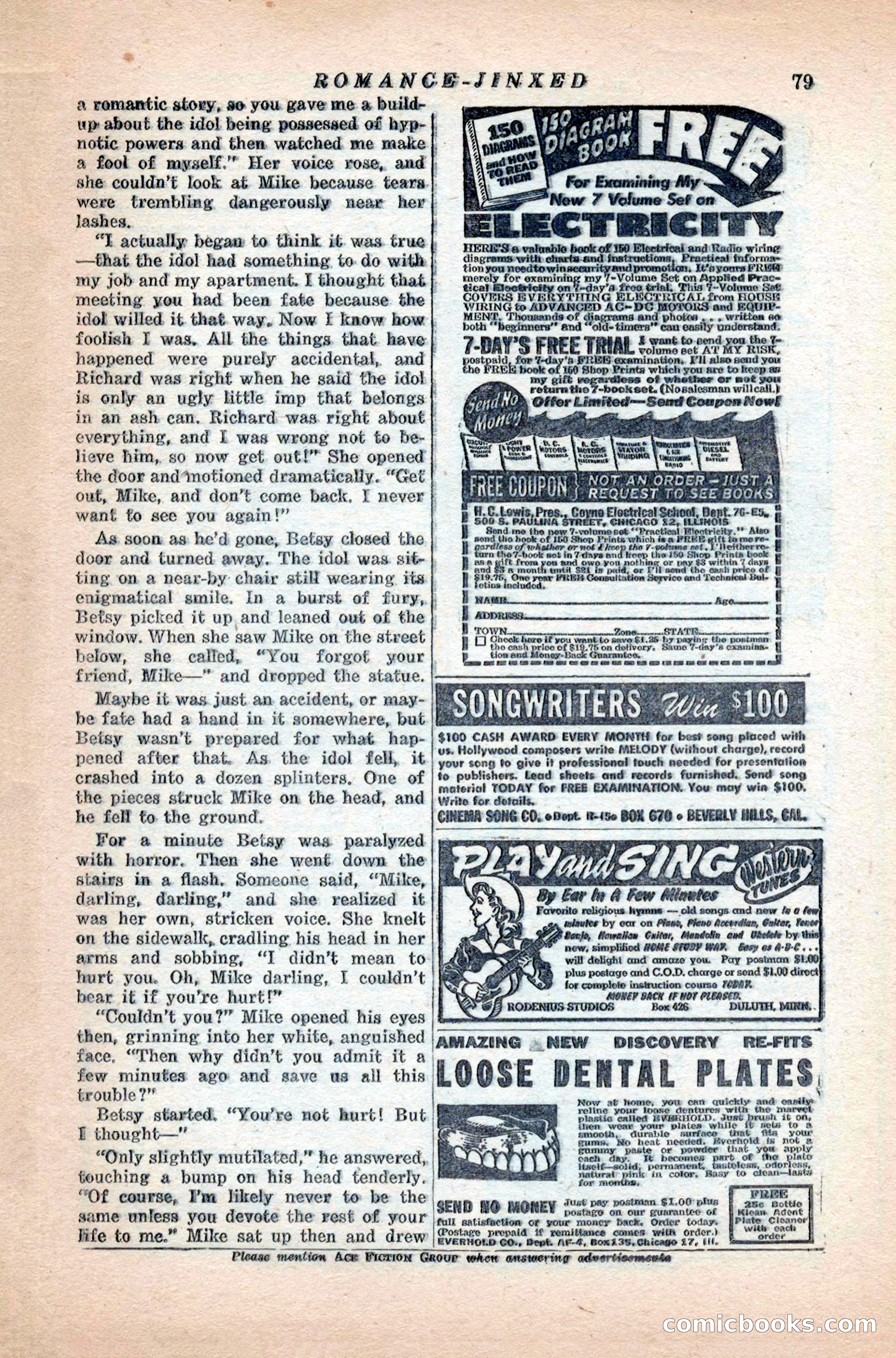 Variety Love Stories, October 1946 — page 81 of 84