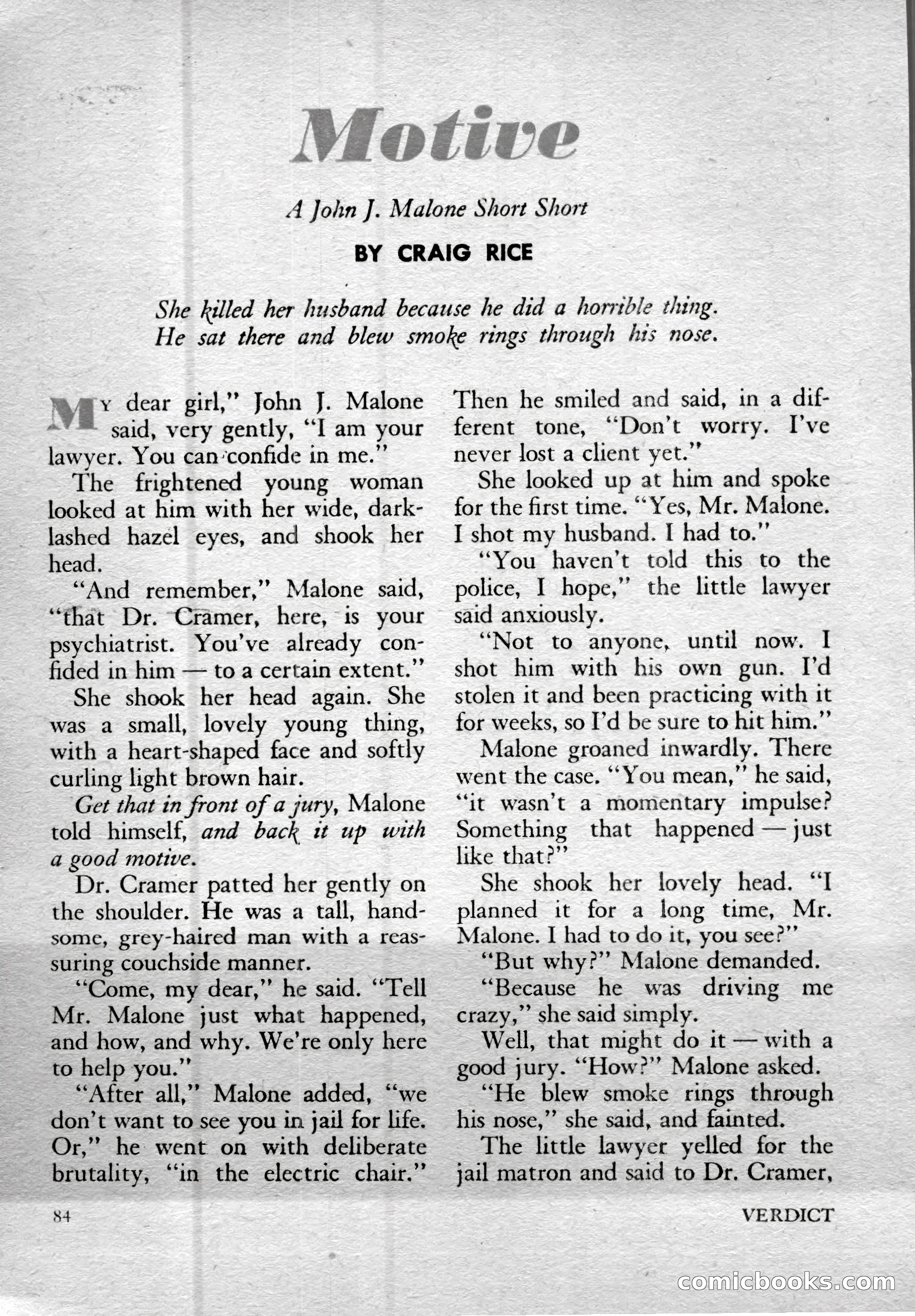 Verdict, Vol. 1, No. 4 — page 86 of 148