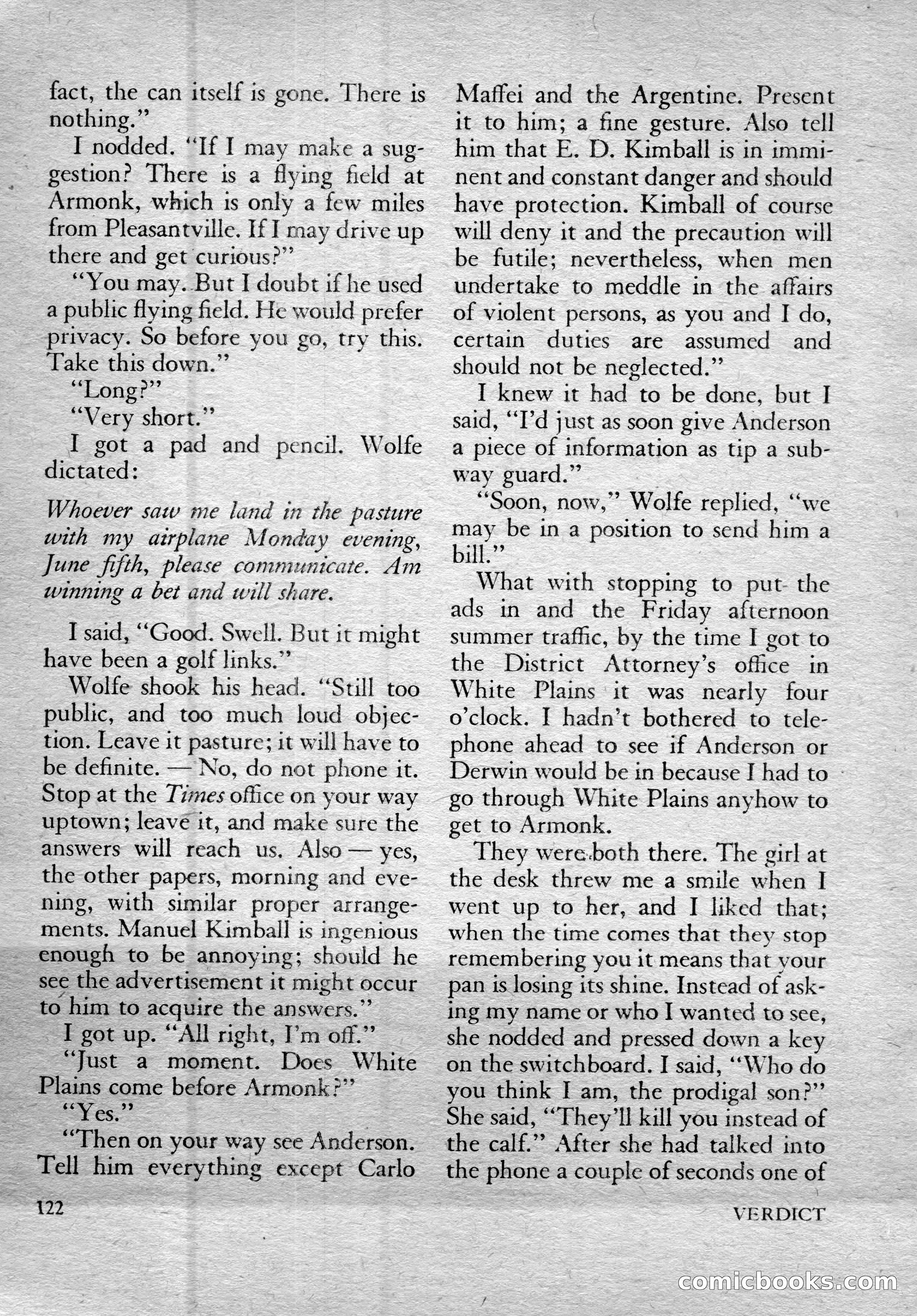 Verdict, Vol. 1, No. 4 — page 124 of 148