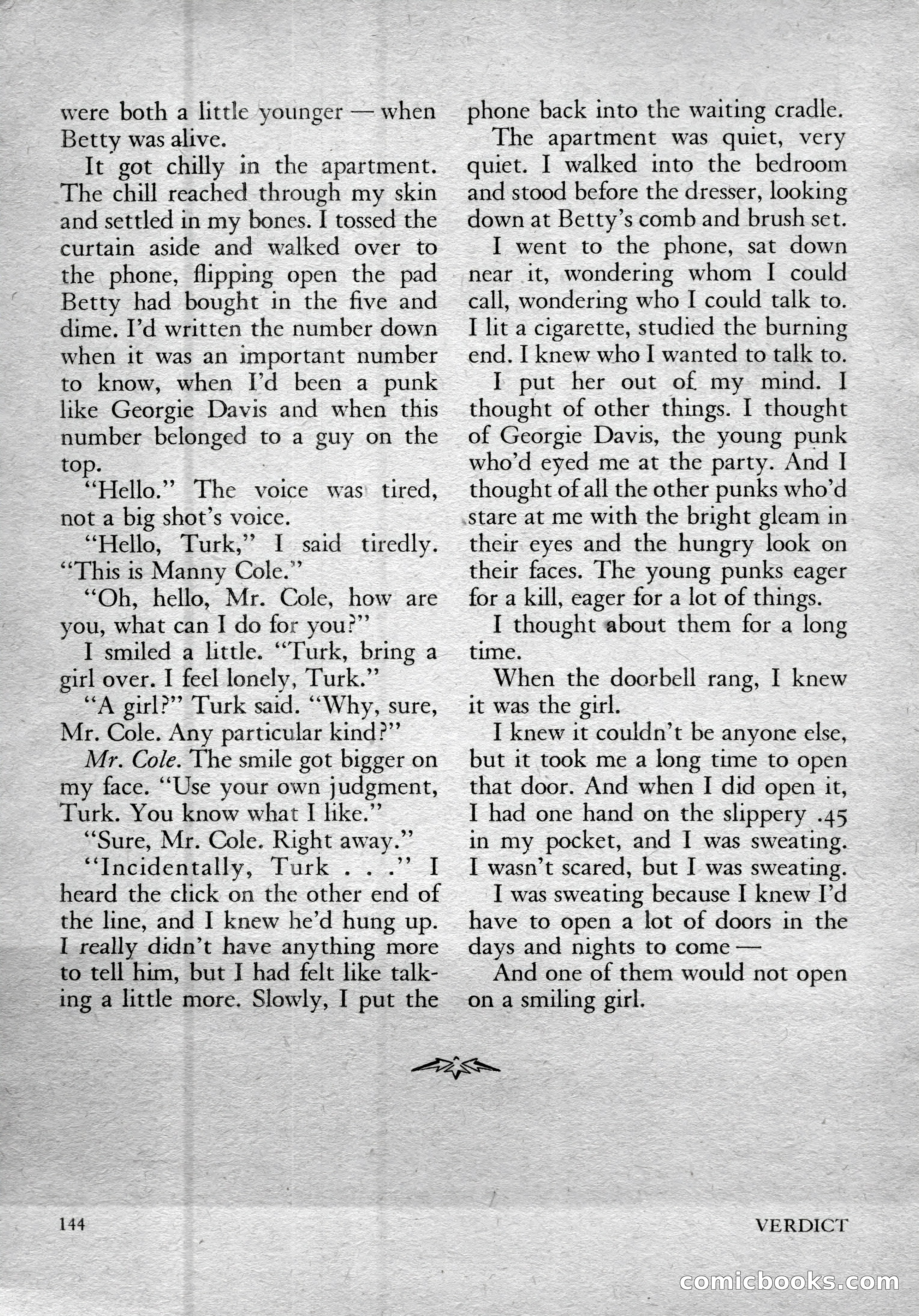 Verdict, Vol. 1, No. 4 — page 146 of 148