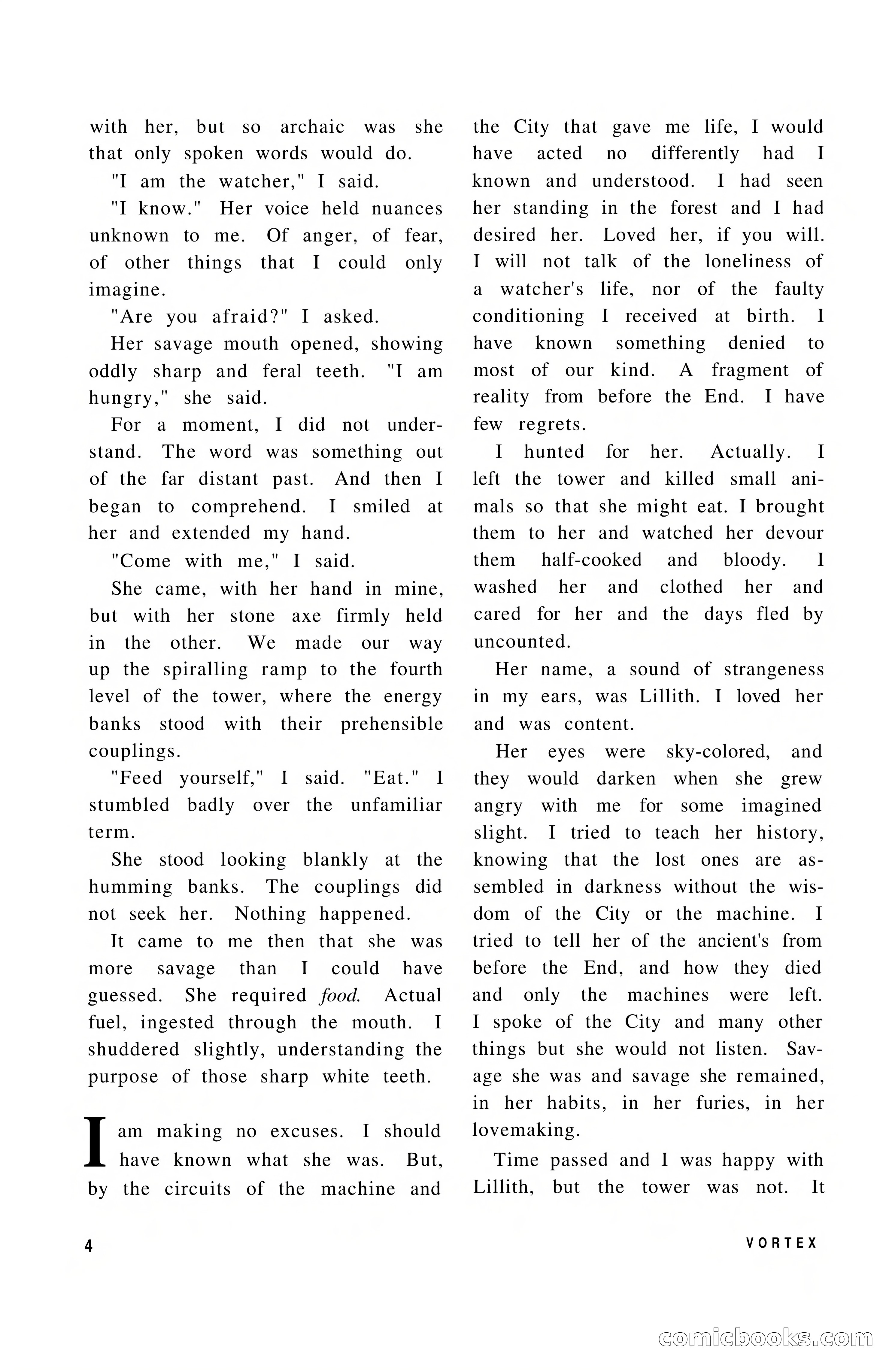 Vortex Science Fiction, Vol. 1, No. 1 — page 6 of 164