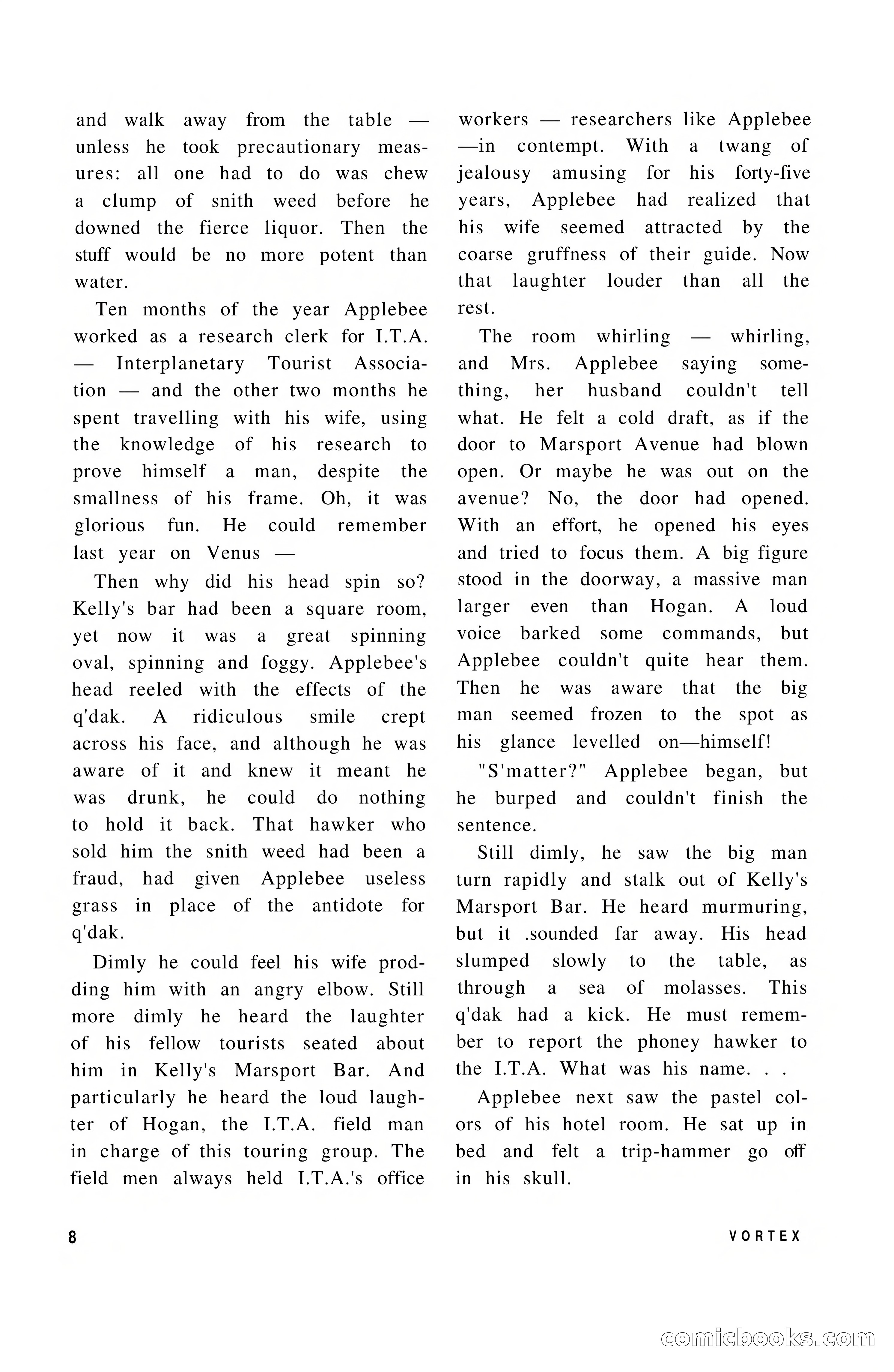 Vortex Science Fiction, Vol. 1, No. 1 — page 10 of 164