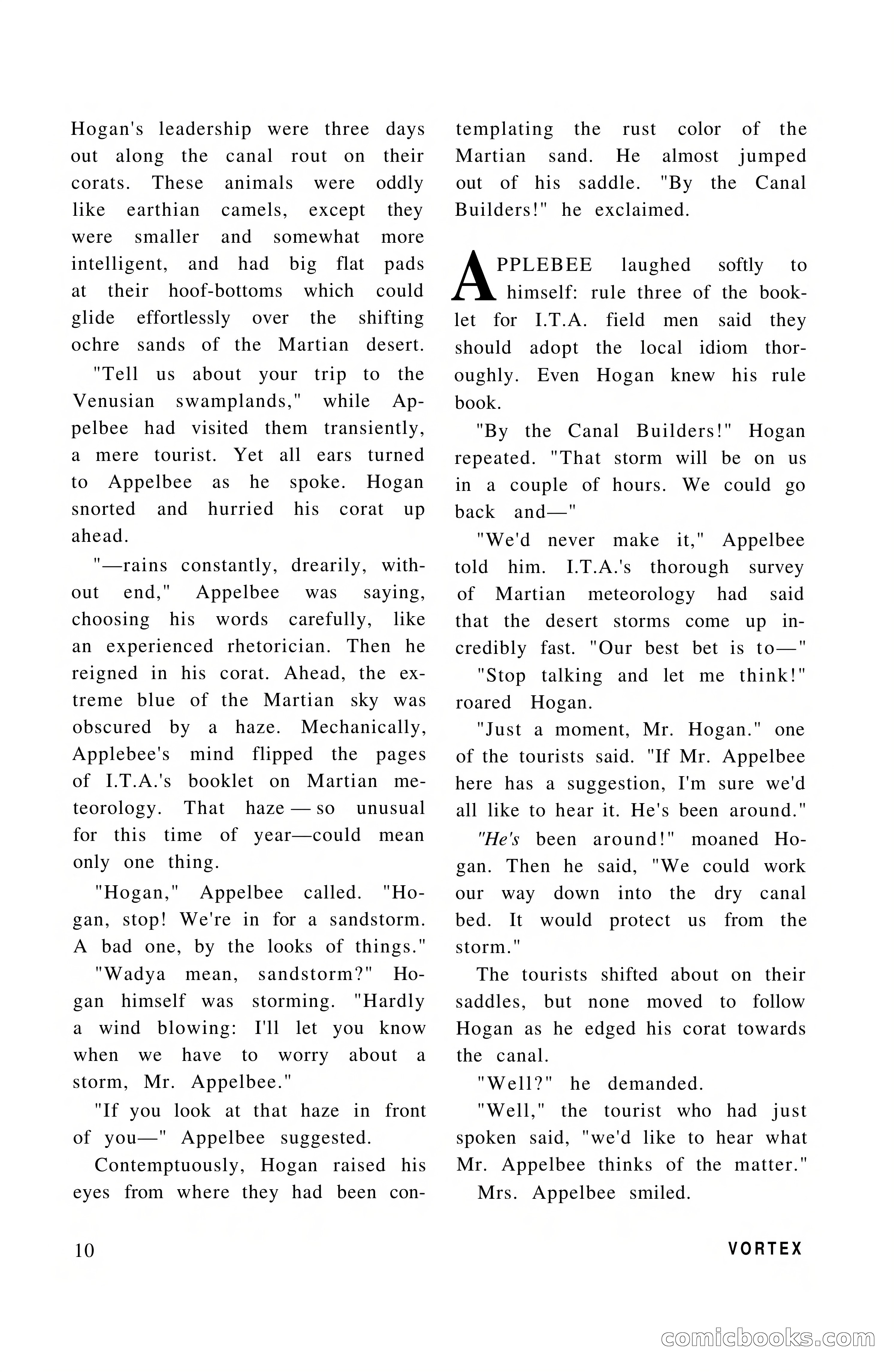 Vortex Science Fiction, Vol. 1, No. 1 — page 12 of 164