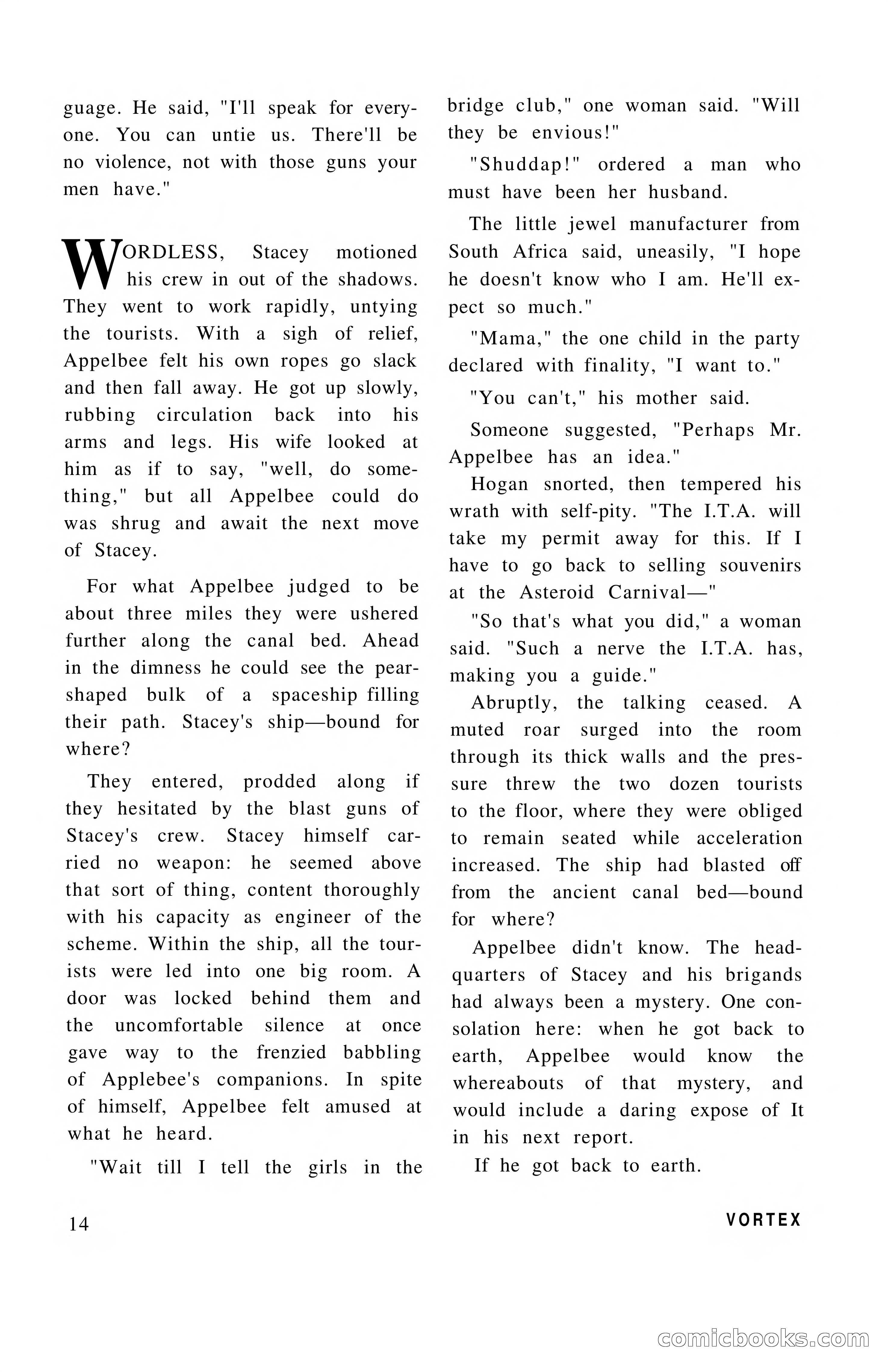 Vortex Science Fiction, Vol. 1, No. 1 — page 16 of 164