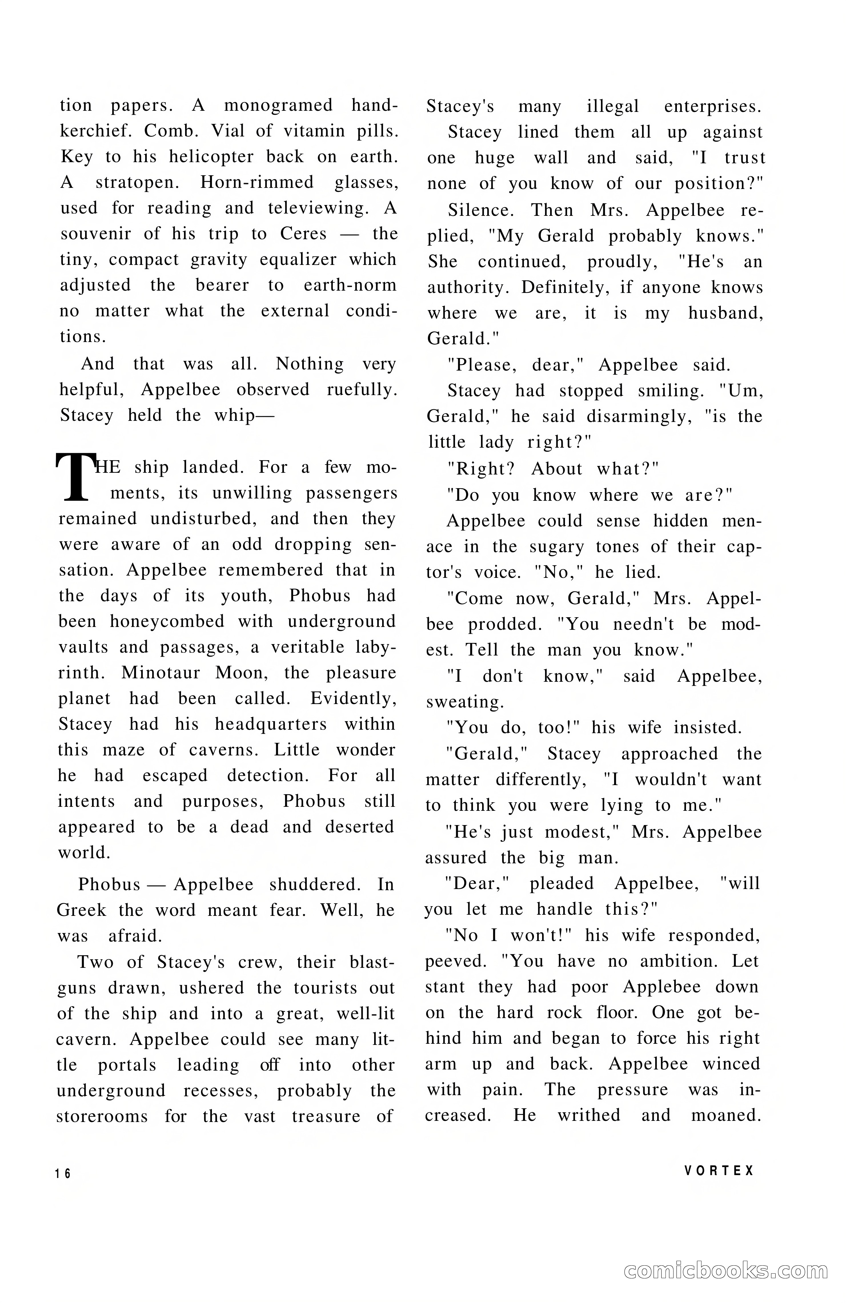 Vortex Science Fiction, Vol. 1, No. 1 — page 18 of 164