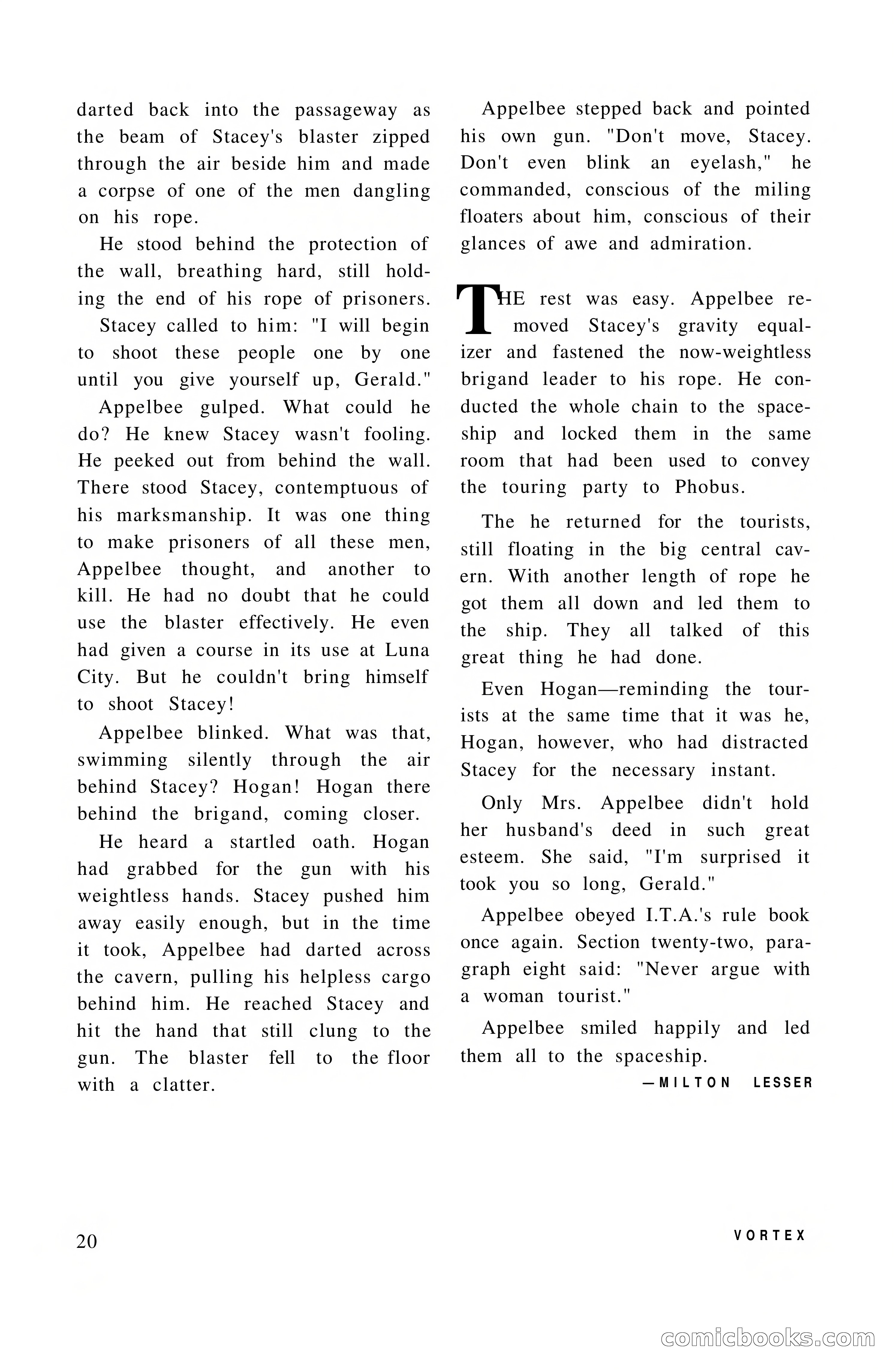 Vortex Science Fiction, Vol. 1, No. 1 — page 22 of 164