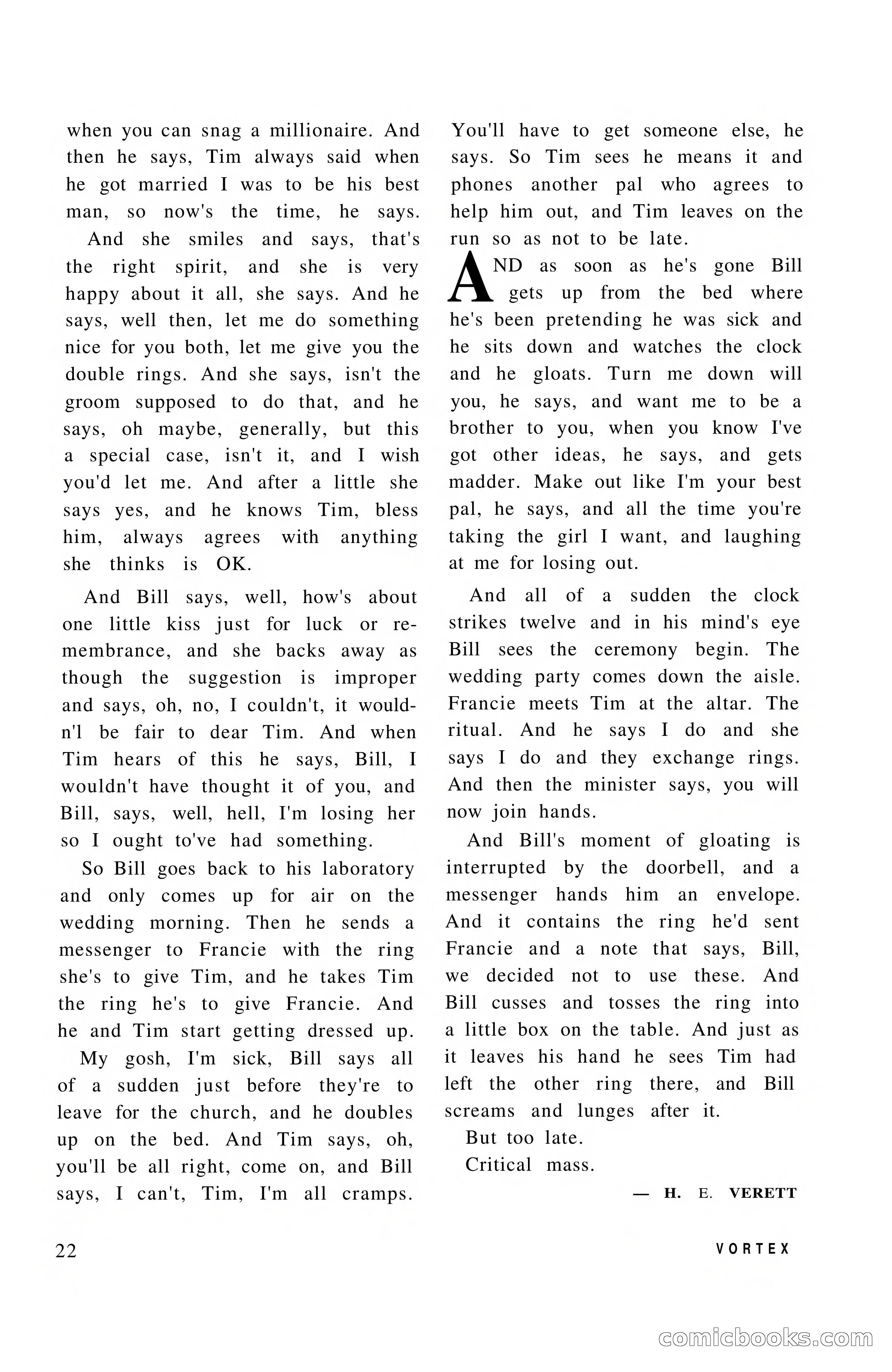 Vortex Science Fiction, Vol. 1, No. 1 — page 24 of 164