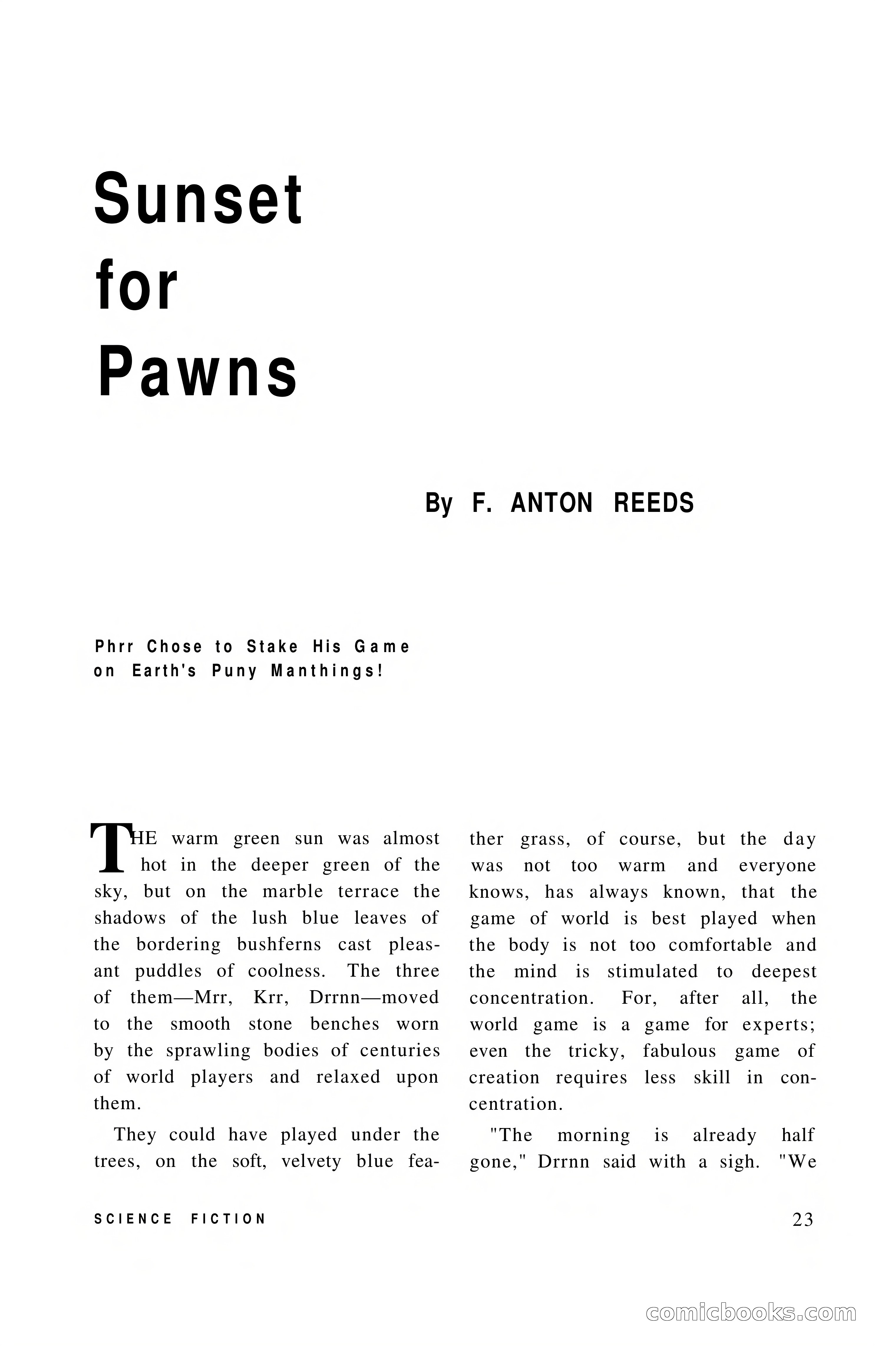 Vortex Science Fiction, Vol. 1, No. 1 — page 25 of 164