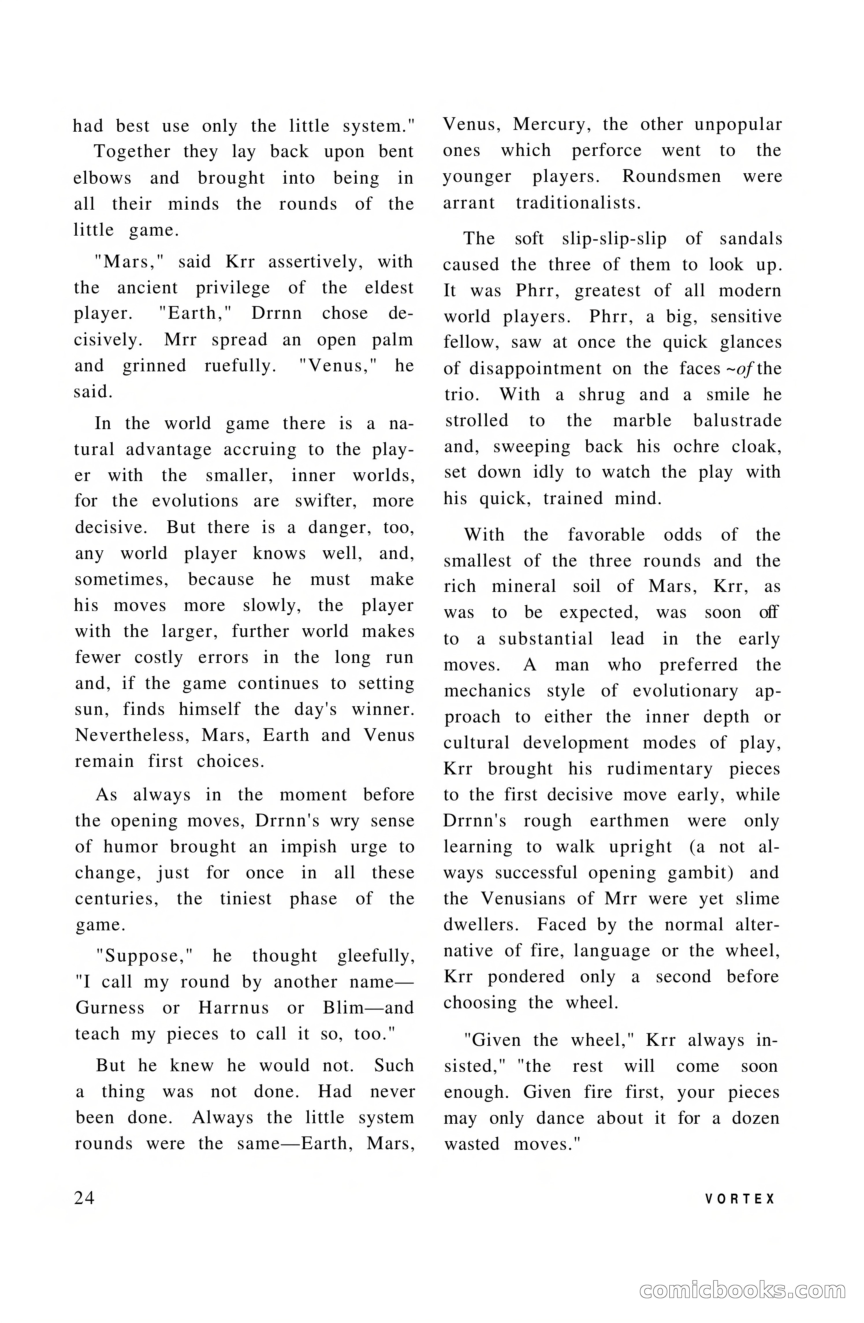Vortex Science Fiction, Vol. 1, No. 1 — page 26 of 164