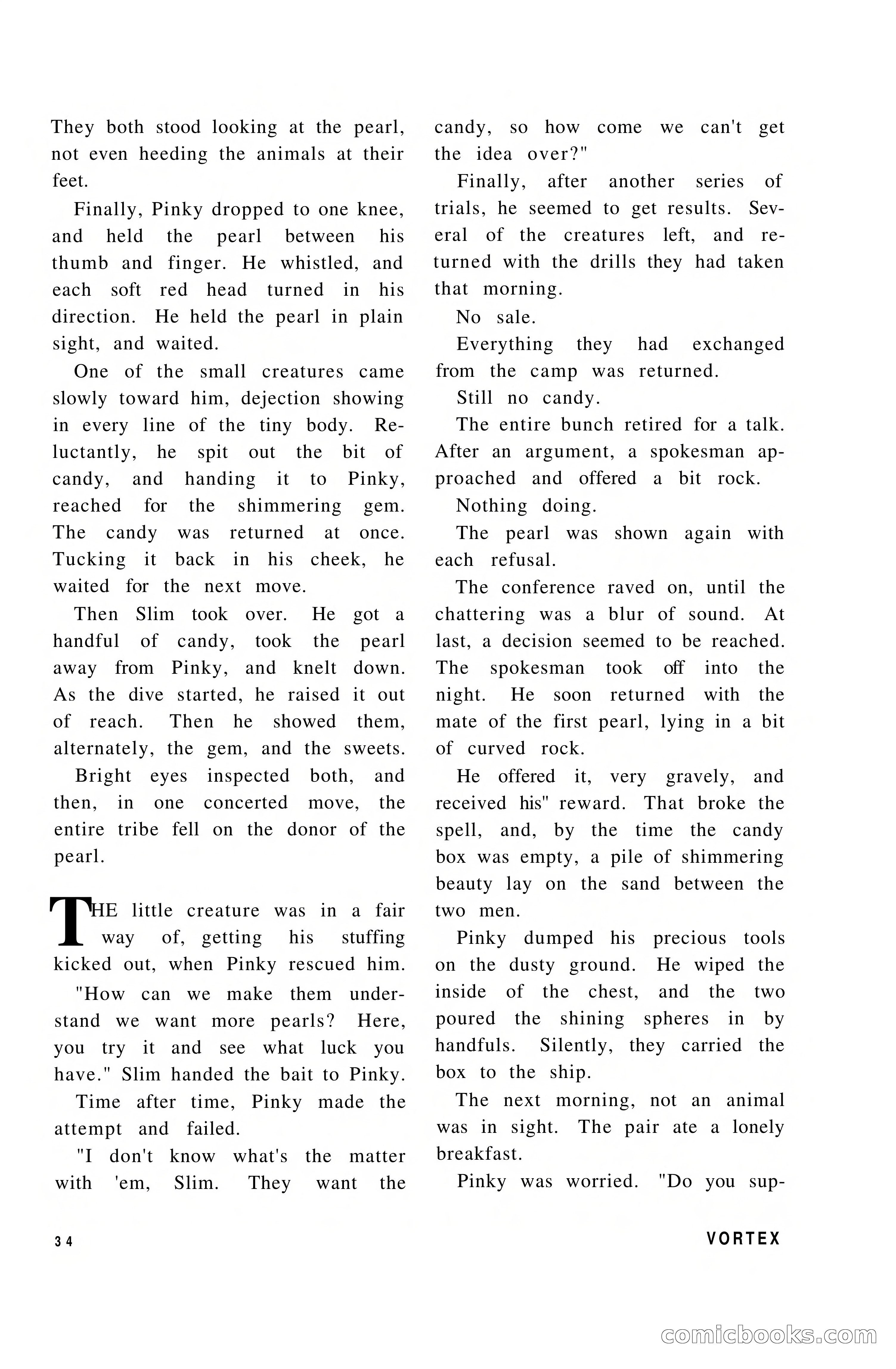 Vortex Science Fiction, Vol. 1, No. 1 — page 36 of 164